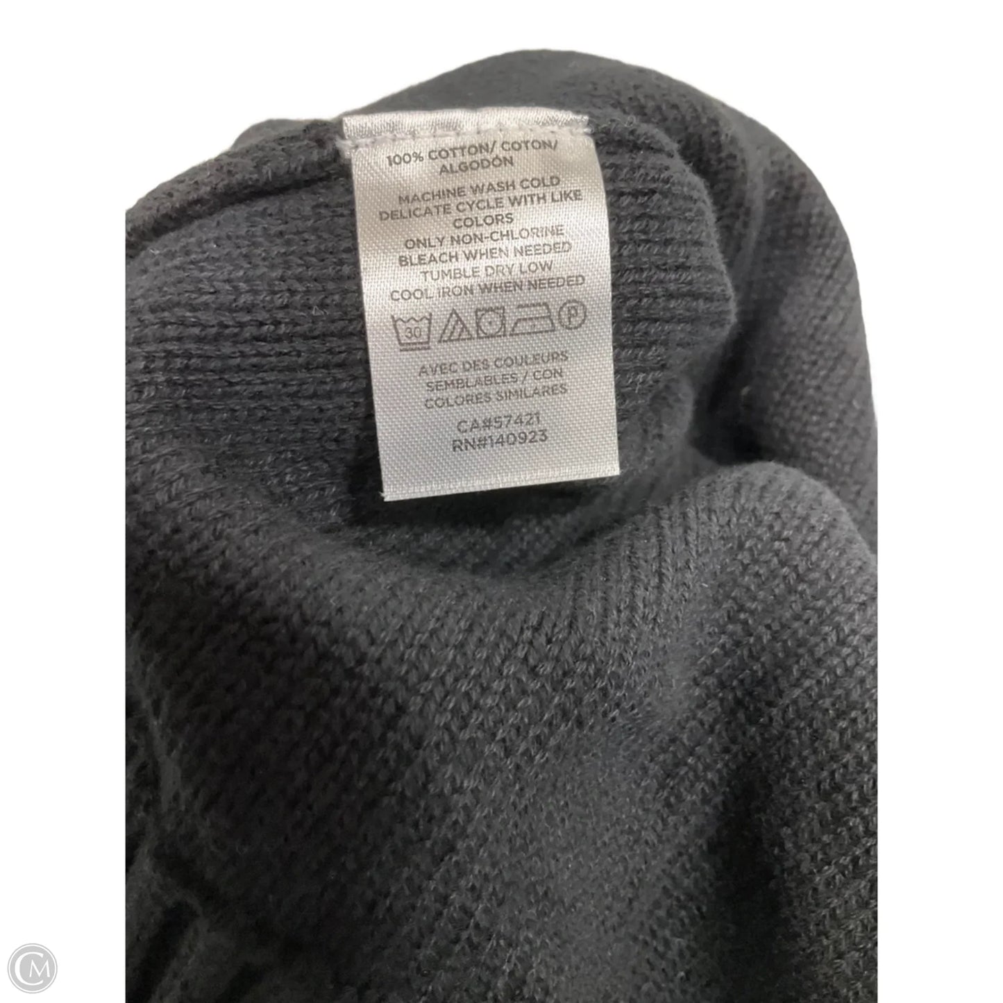 Sweater Cardigan By Loft In Black, Size: M