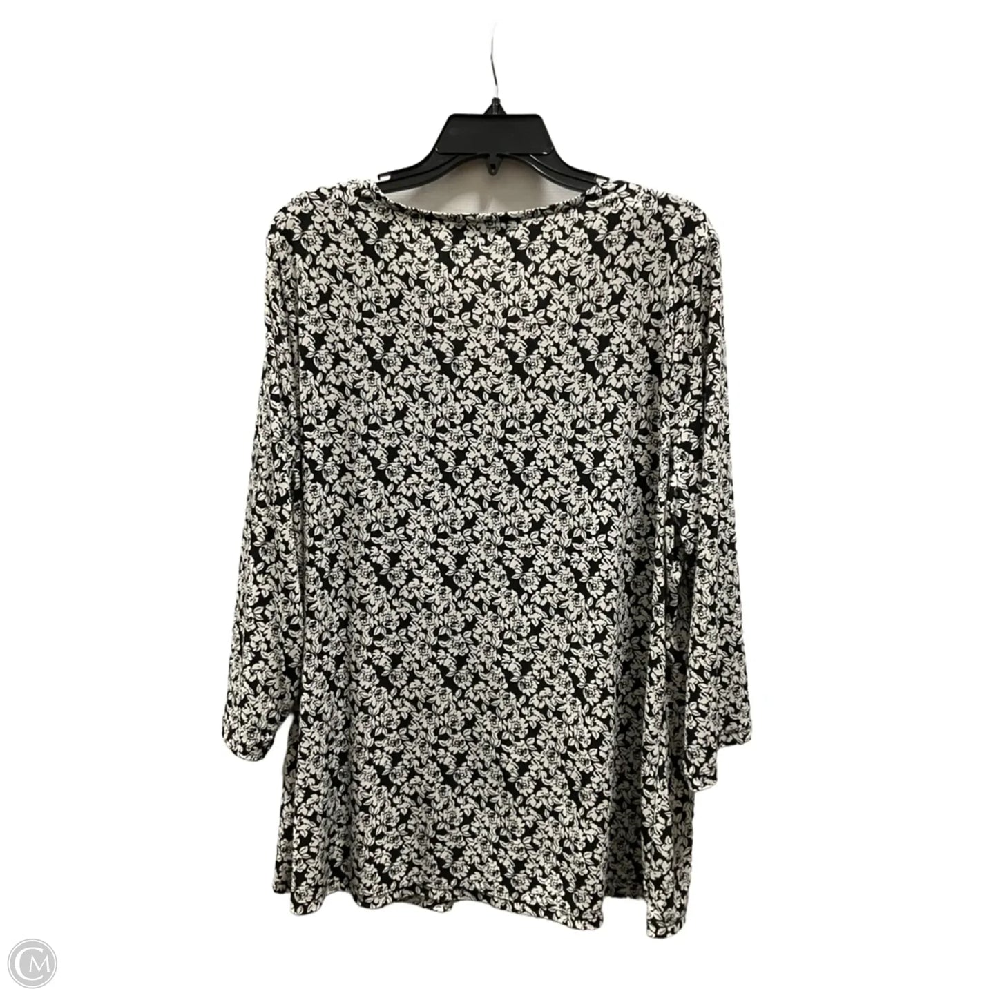 Top Long Sleeve By Lane Bryant In Black, Size: 1x