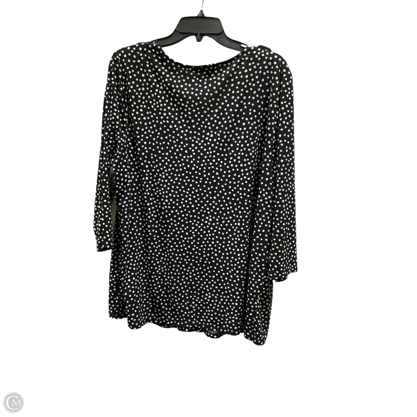 Top 3/4 Sleeve By Lane Bryant In Black, Size: 1x