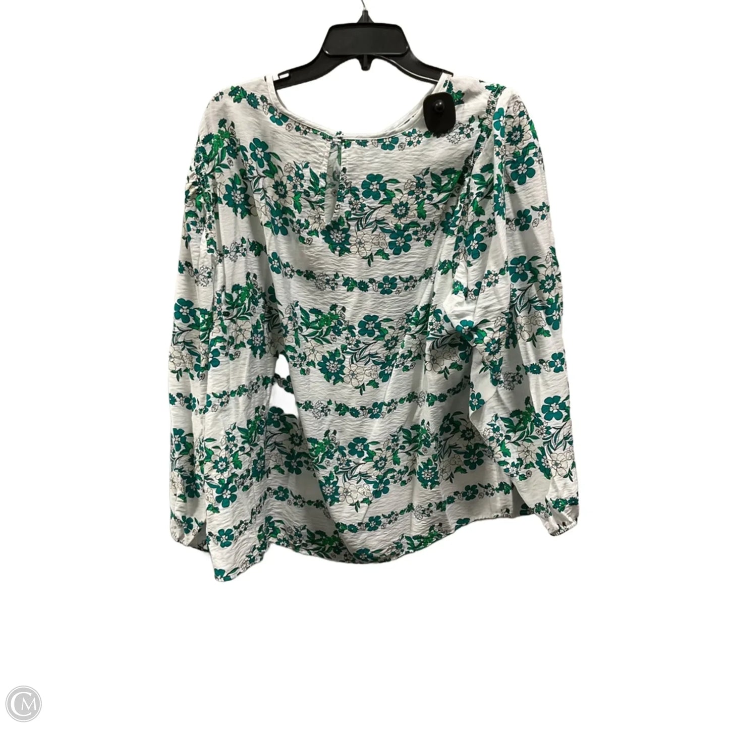 Top Long Sleeve By Lane Bryant In White, Size: 1x
