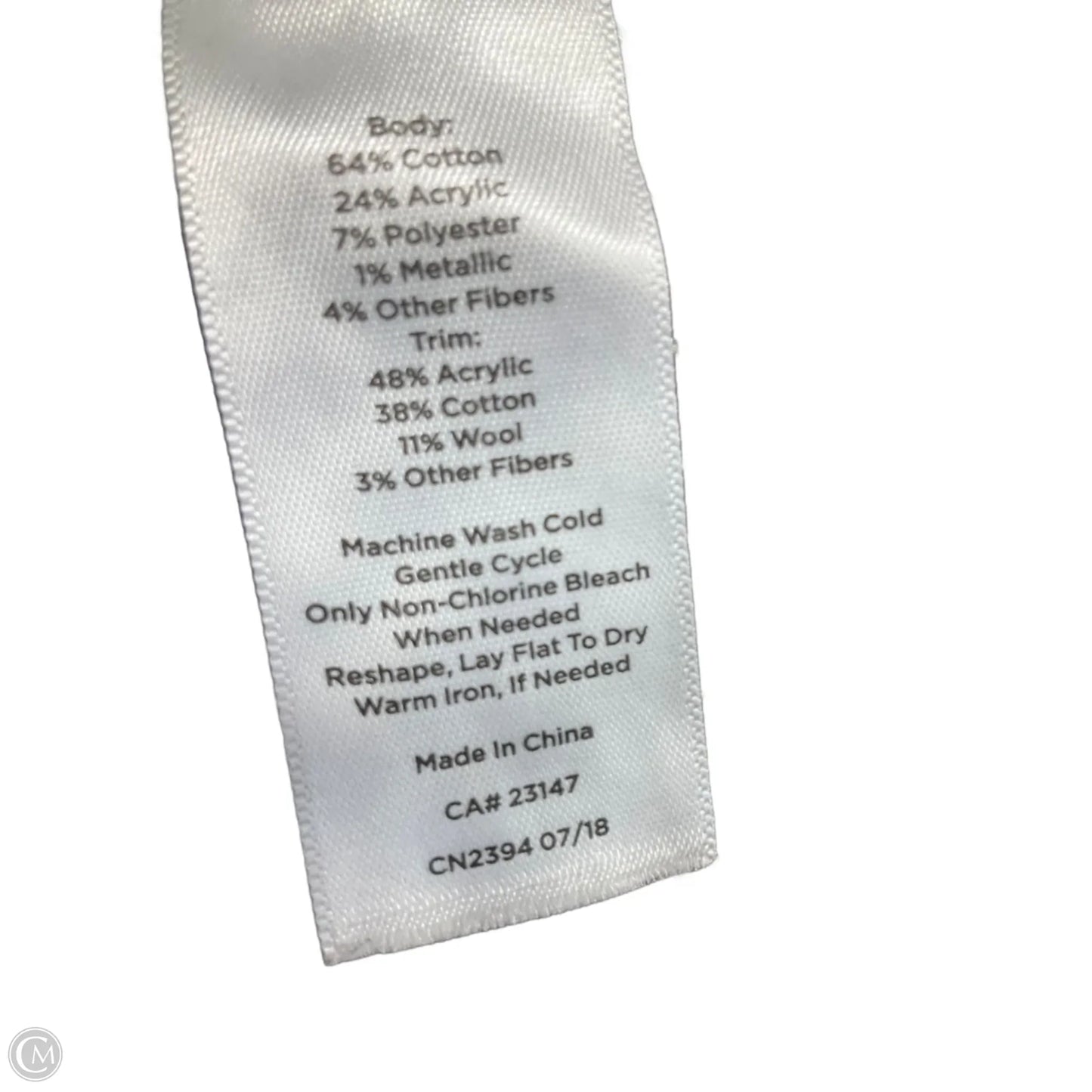 Sweater Cardigan By Talbots In Black, Size: S