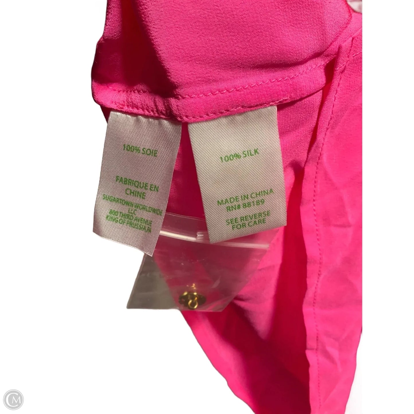 Top Long Sleeve Designer By Lilly Pulitzer In Pink, Size: Xl