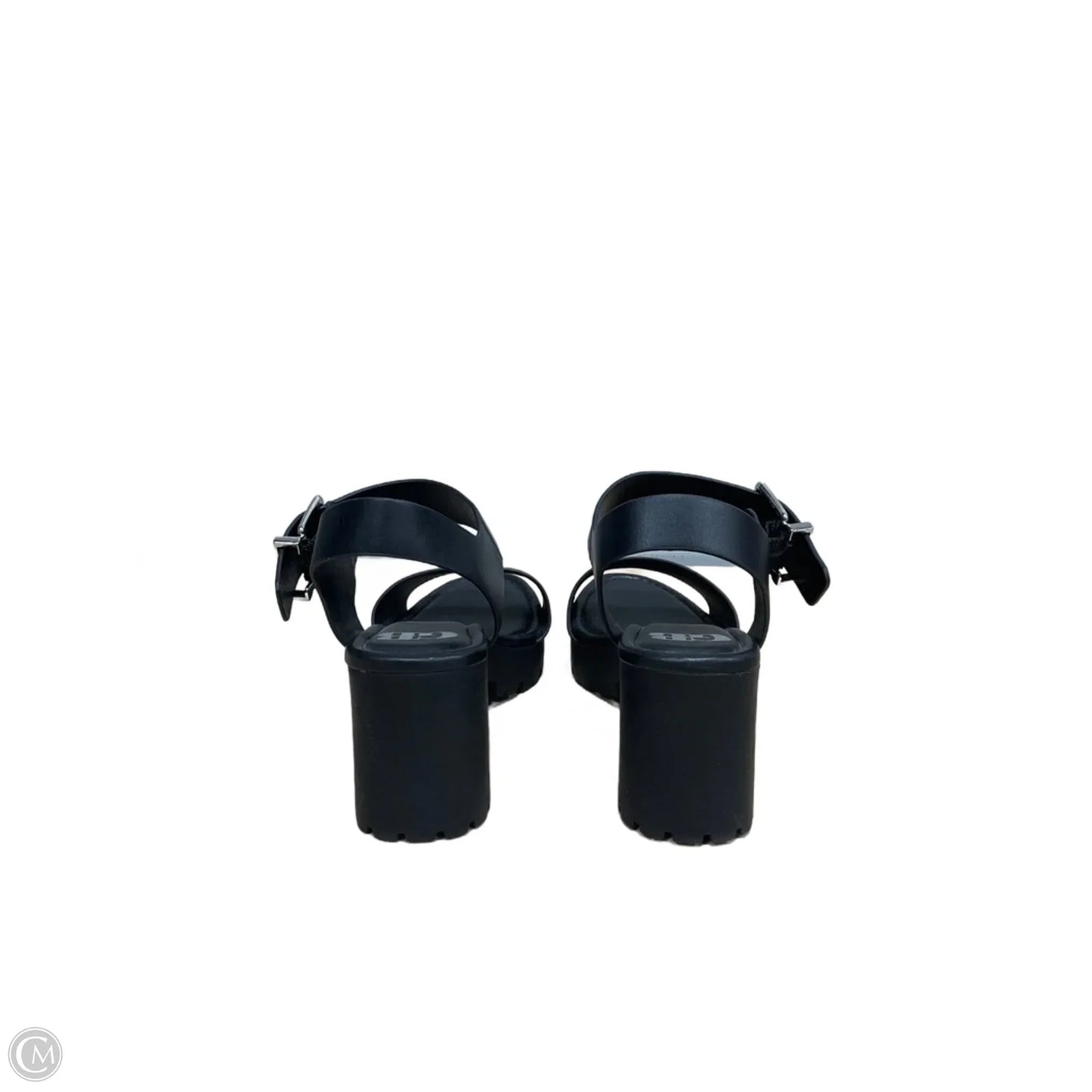 Sandals Heels Block By Gianni Bini In Black, Size: 6.5