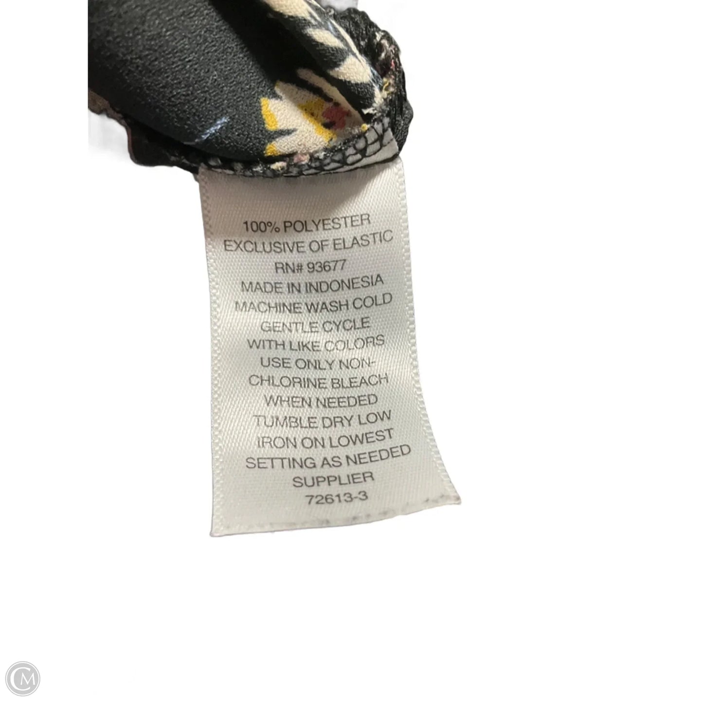 Top Long Sleeve By Ana In Black, Size: L