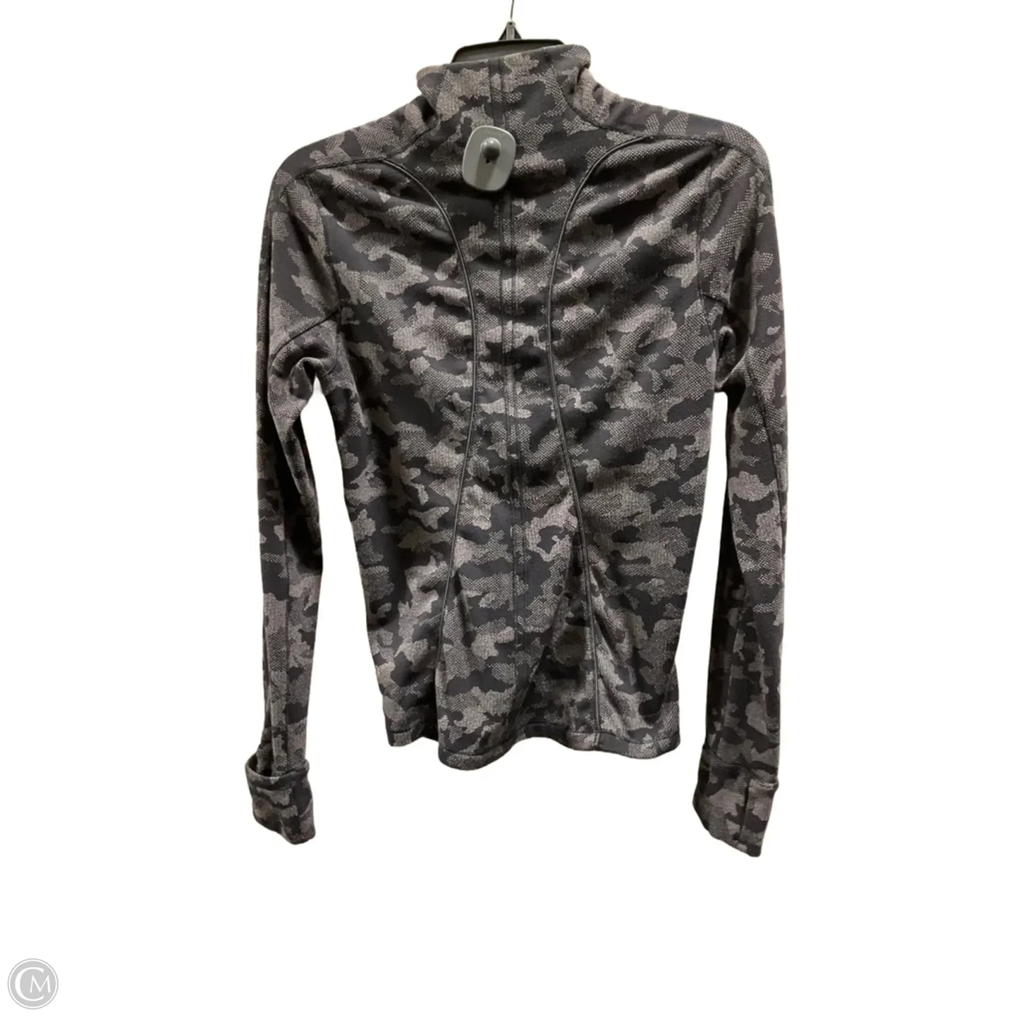 Athletic Top Long Sleeve Collar By Lululemon In Camouflage Print, Size: 4