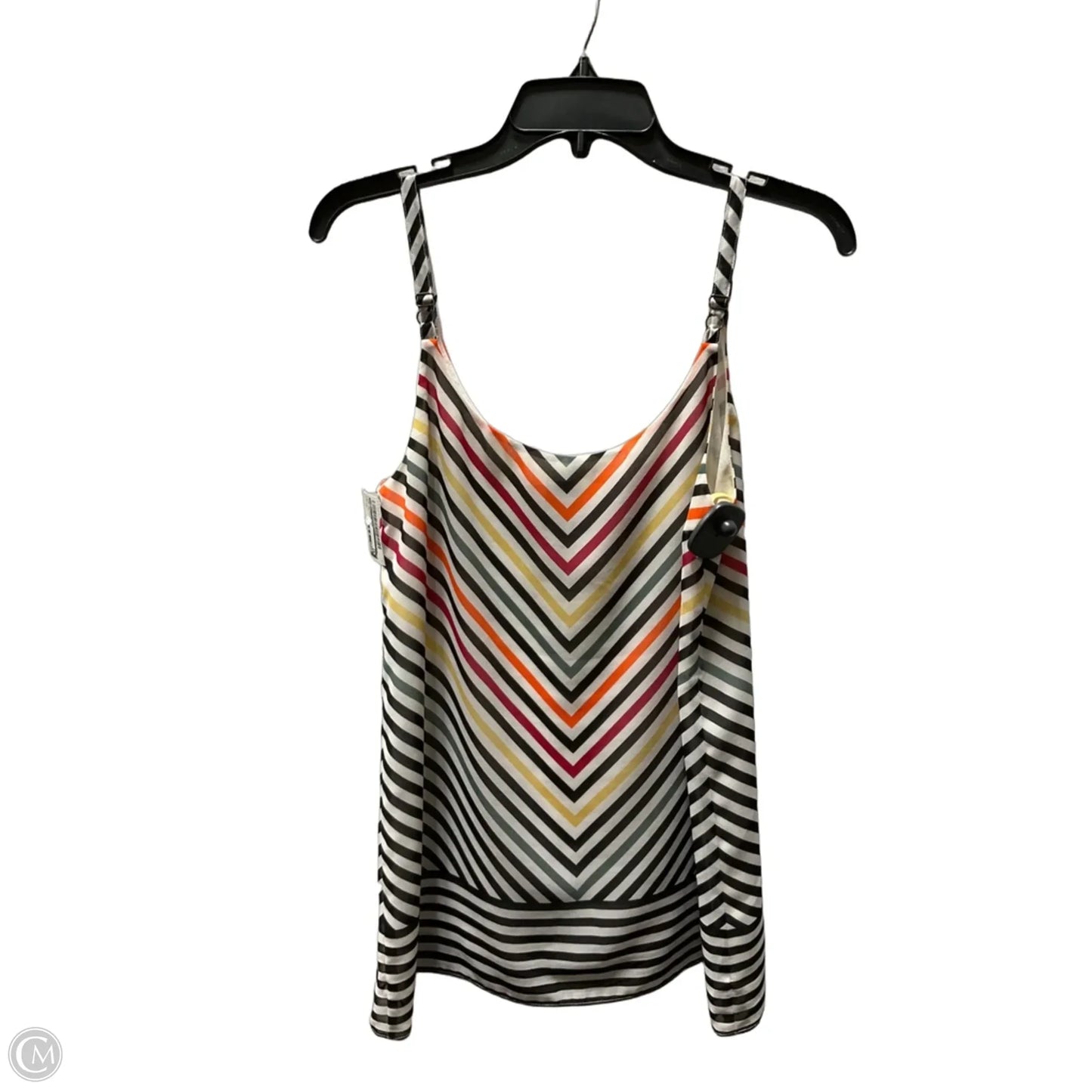 Top Sleeveless By Cabi In Striped Pattern, Size: Xs