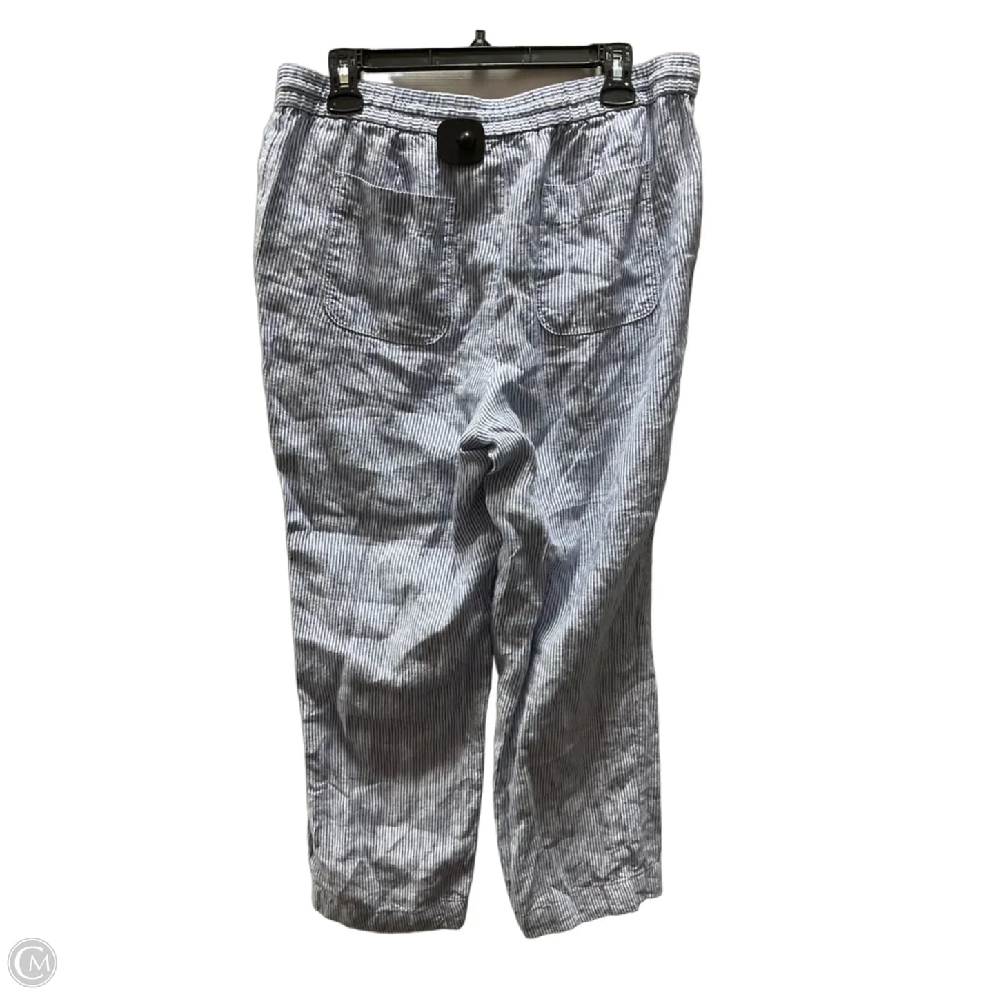 Pants Linen By Talbots In Striped Pattern, Size: 12p