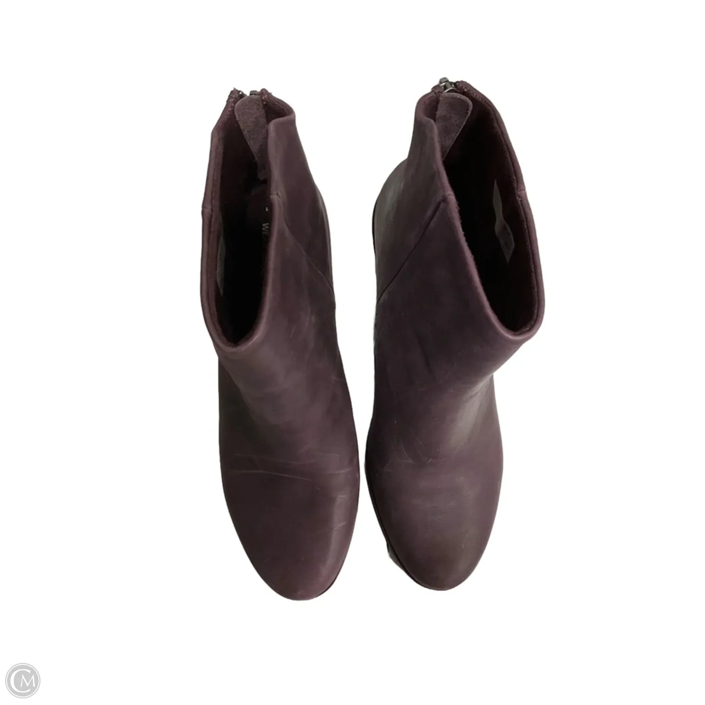 Boots Ankle Heels By Toms In Purple, Size: 11