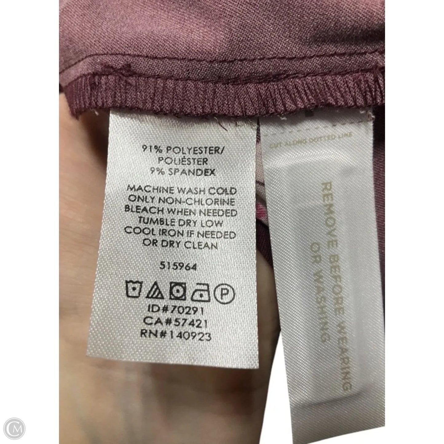 Dress Casual Short By Loft In Maroon, Size: M