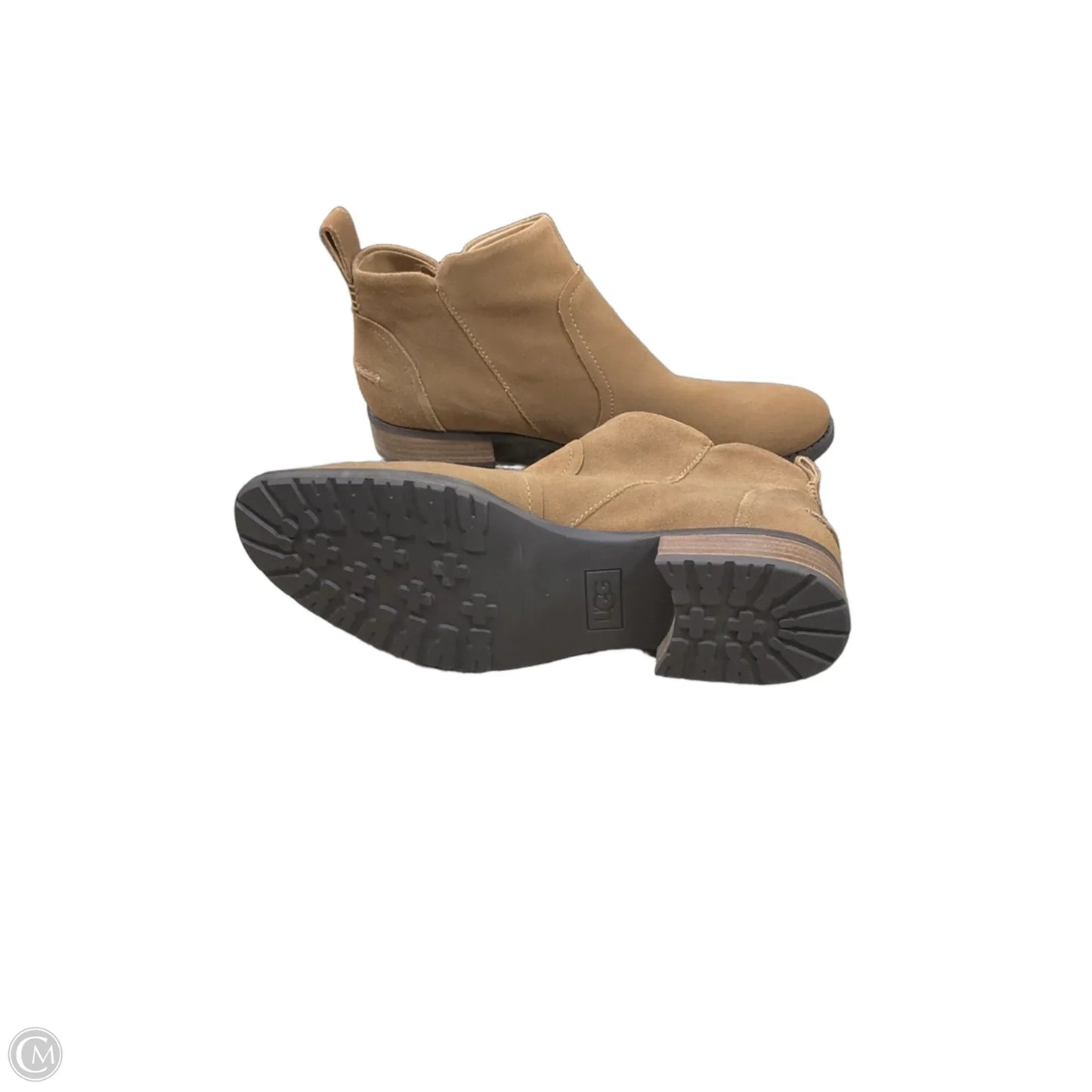 Boots Ankle Flats By Ugg In Tan, Size: 9