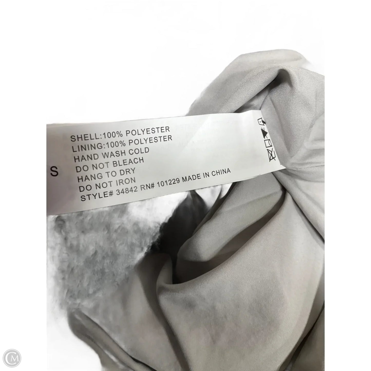 Coat Faux Fur & Sherpa By Stoosh In Grey, Size: S