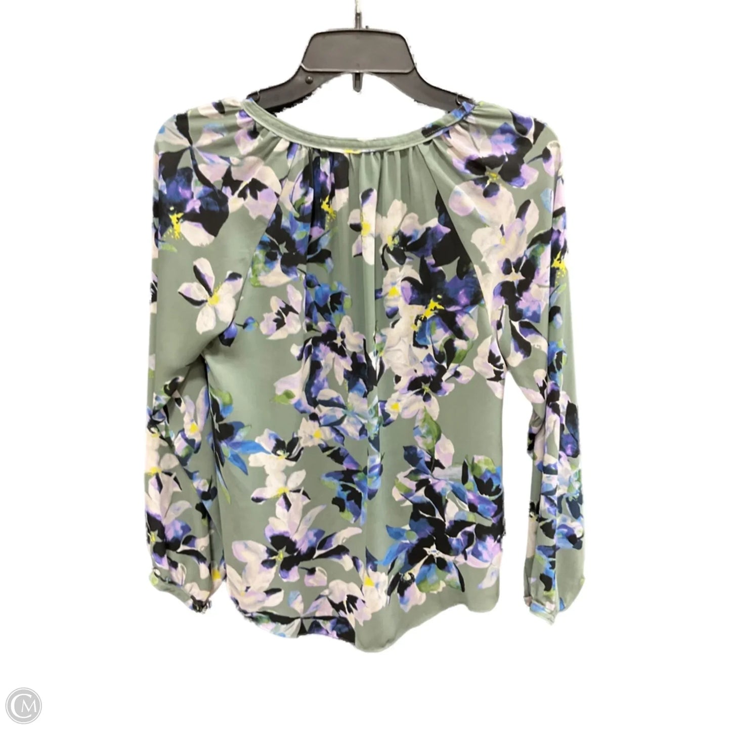 Top Long Sleeve By Simply Vera In Green, Size: S