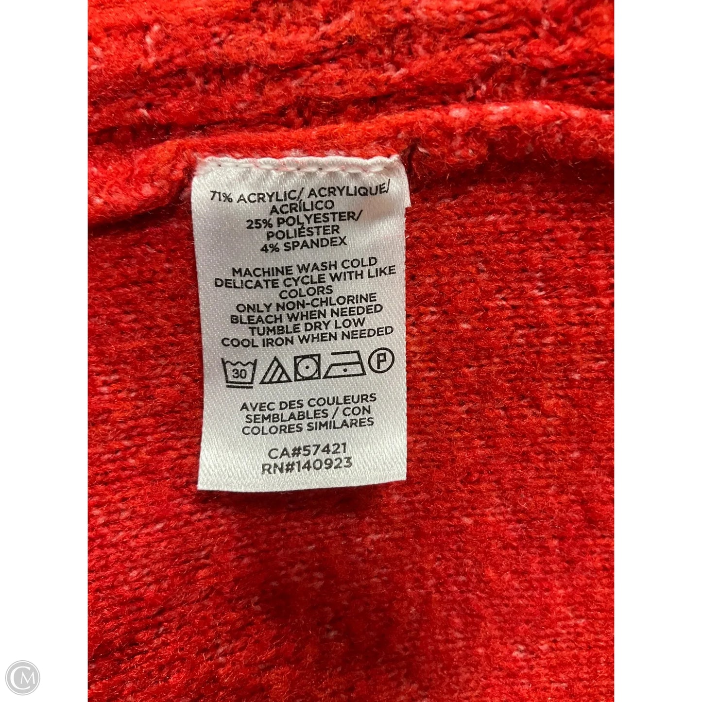 Sweater By Loft In Red, Size: Xs