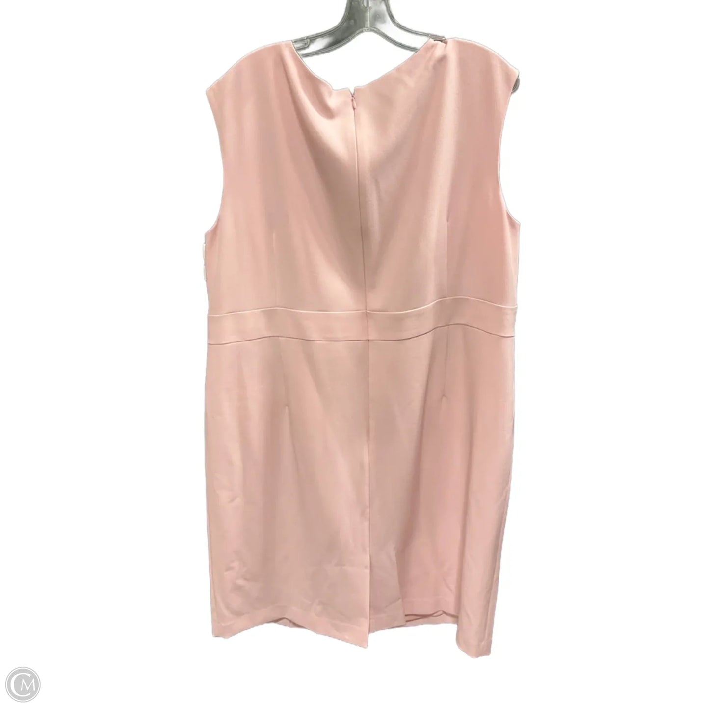 Dress Casual Midi By Kasper In Pink, Size: 1x