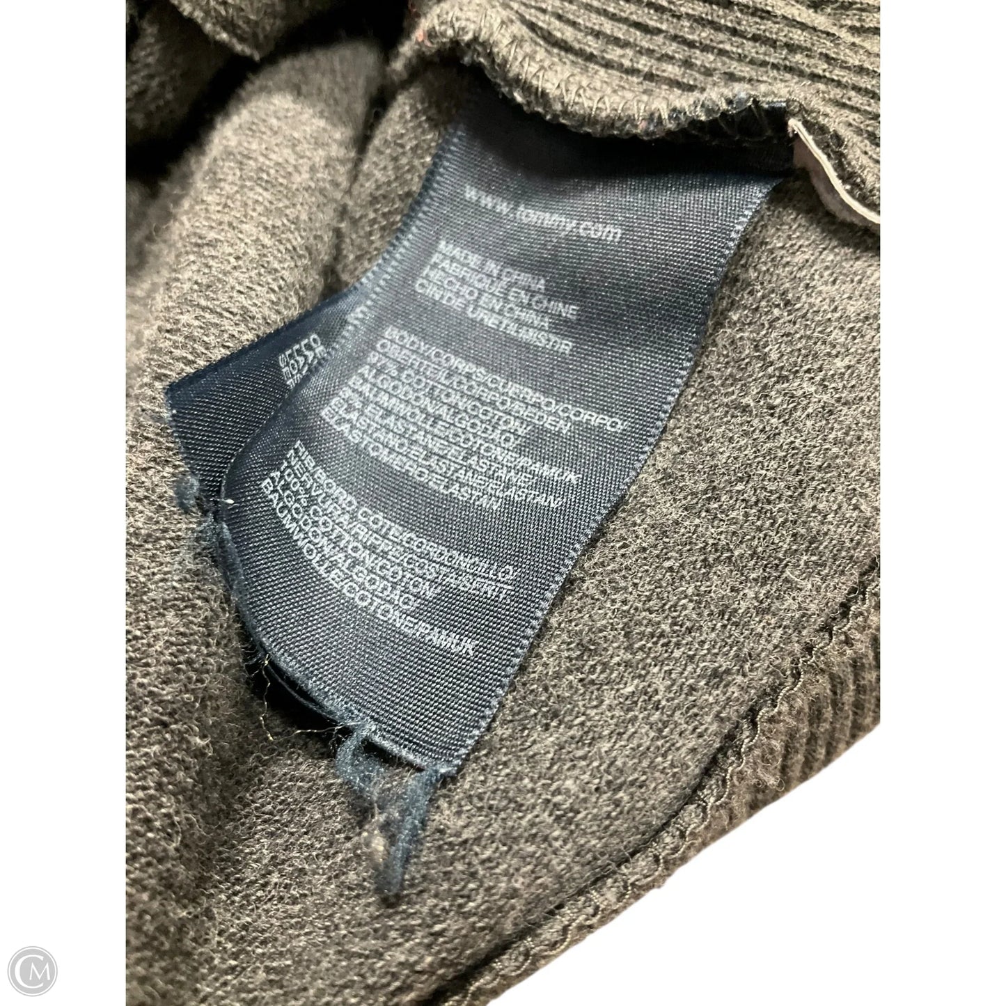 Athletic Jacket By Tommy Hilfiger In Grey, Size: Xxl