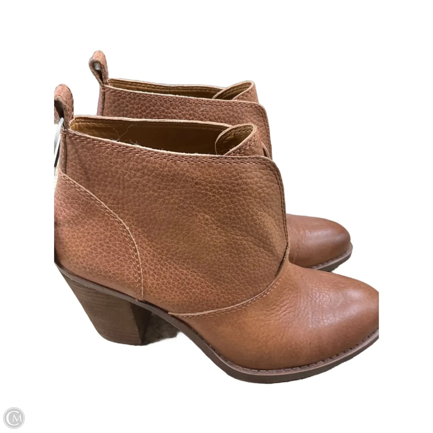 Boots Ankle Heels By Lucky Brand In Tan, Size: 7.5