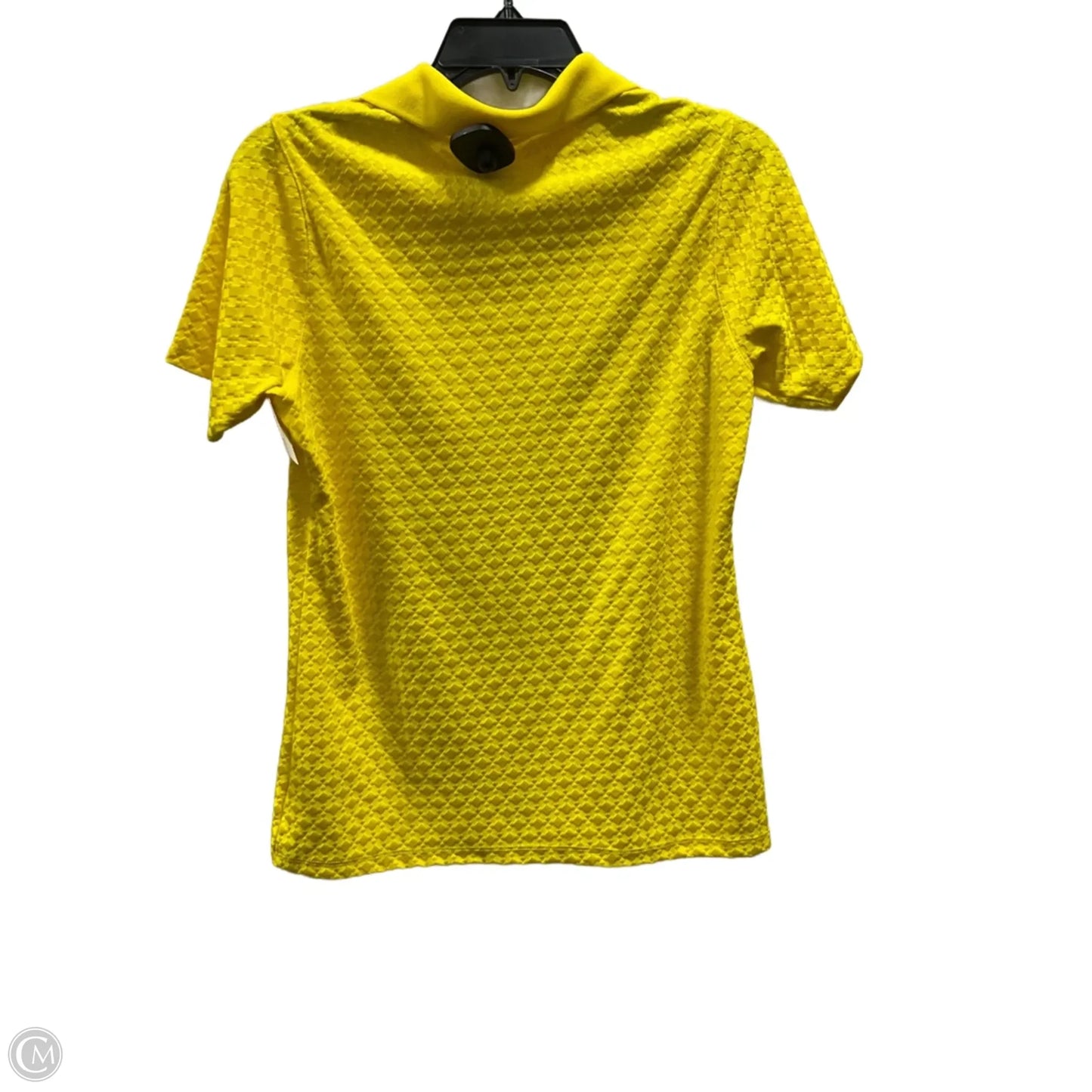 Athletic Top Short Sleeve By Antigua In Yellow, Size: S