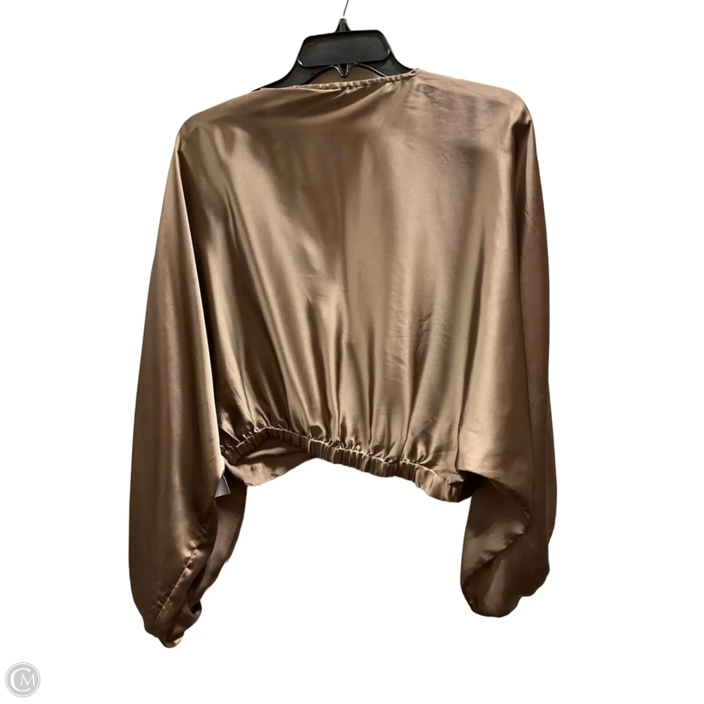 Top Long Sleeve By Free People In Taupe, Size: S