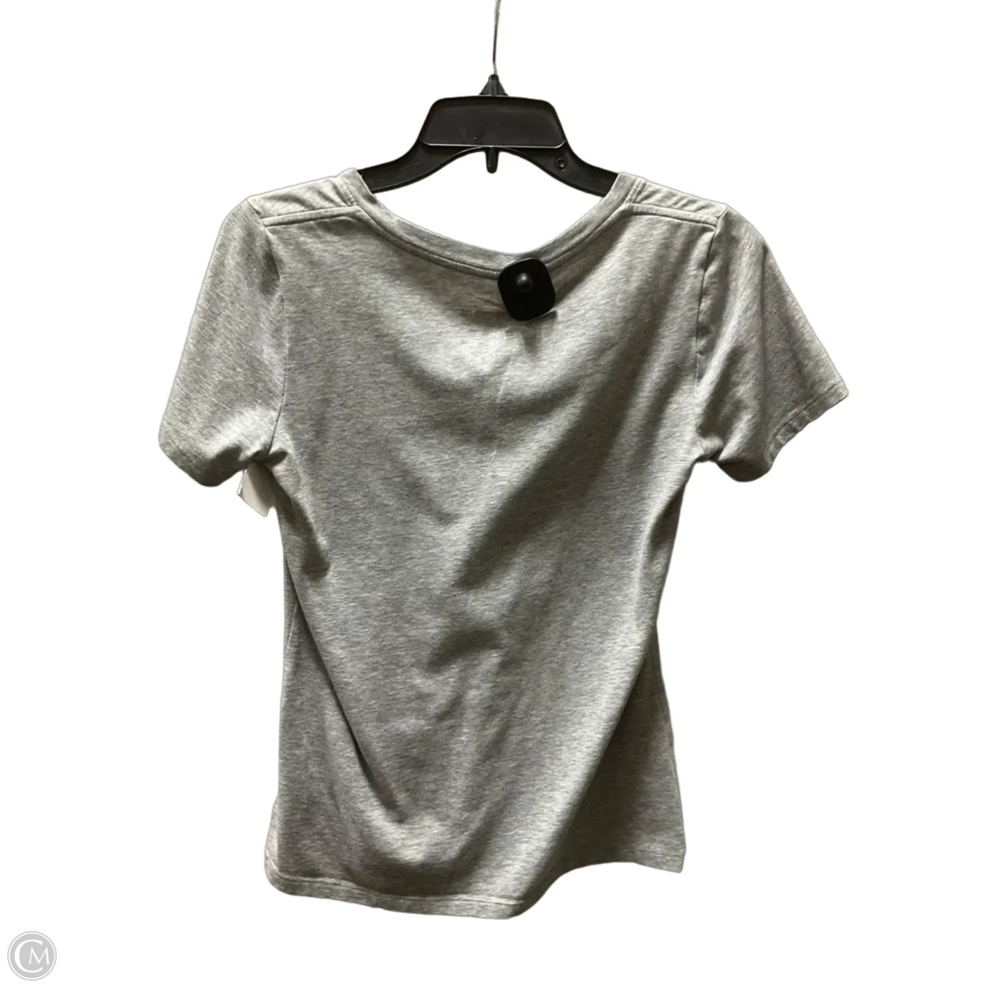 Athletic Top Short Sleeve By Nike In Grey, Size: S