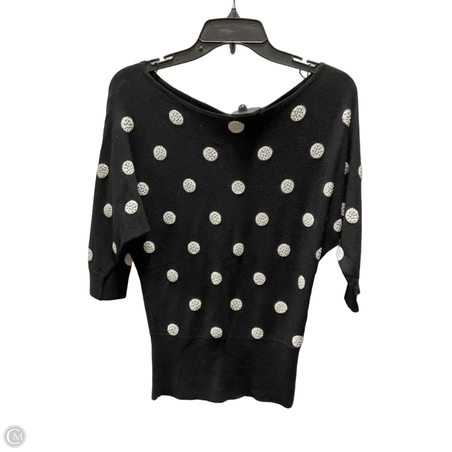 Top Short Sleeve By White House Black Market In Polkadot Pattern, Size: S