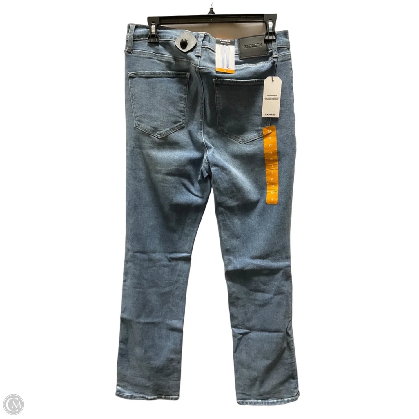 Jeans Boot Cut By Express In Blue Denim, Size: 12