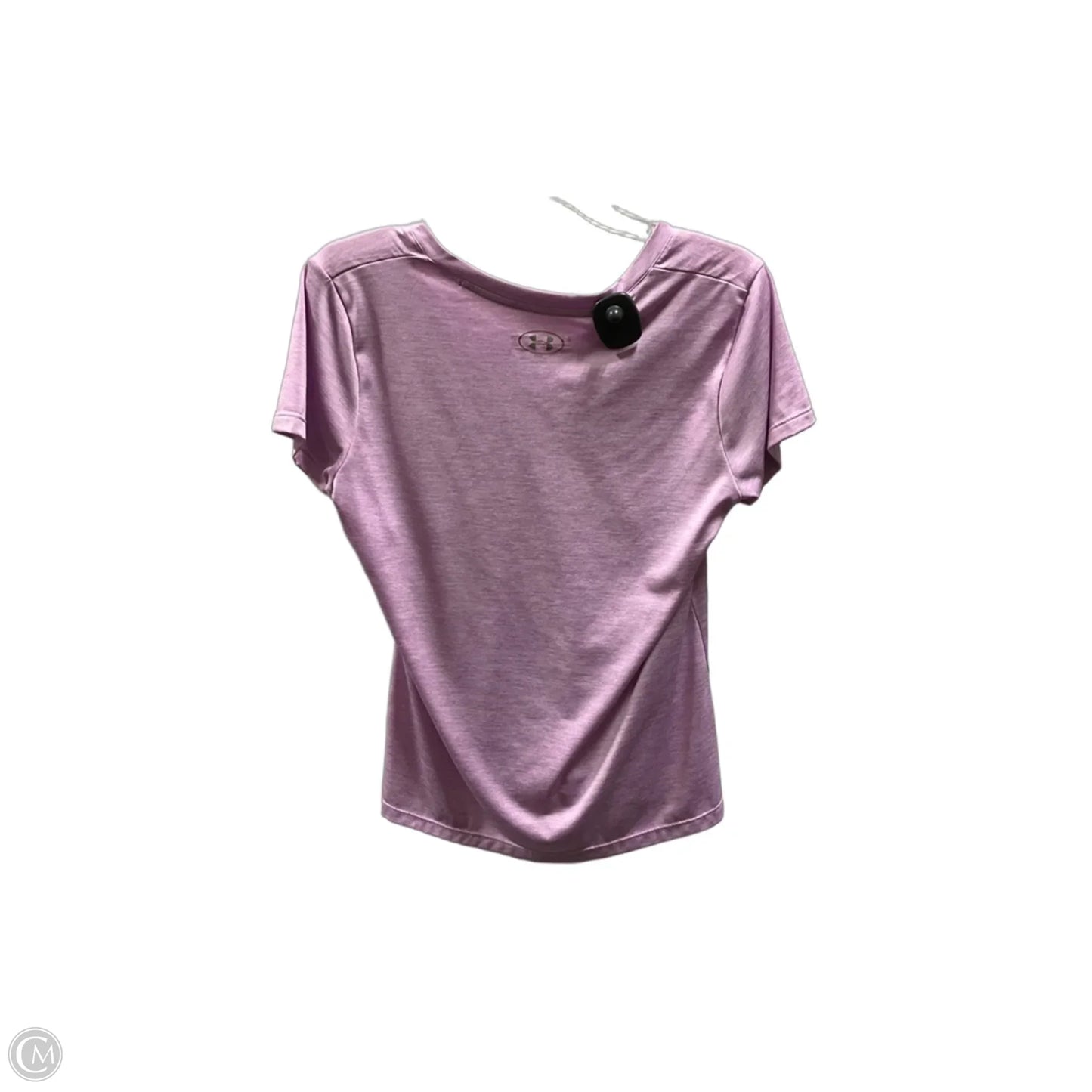 Athletic Top Short Sleeve By Under Armour In Purple, Size: M