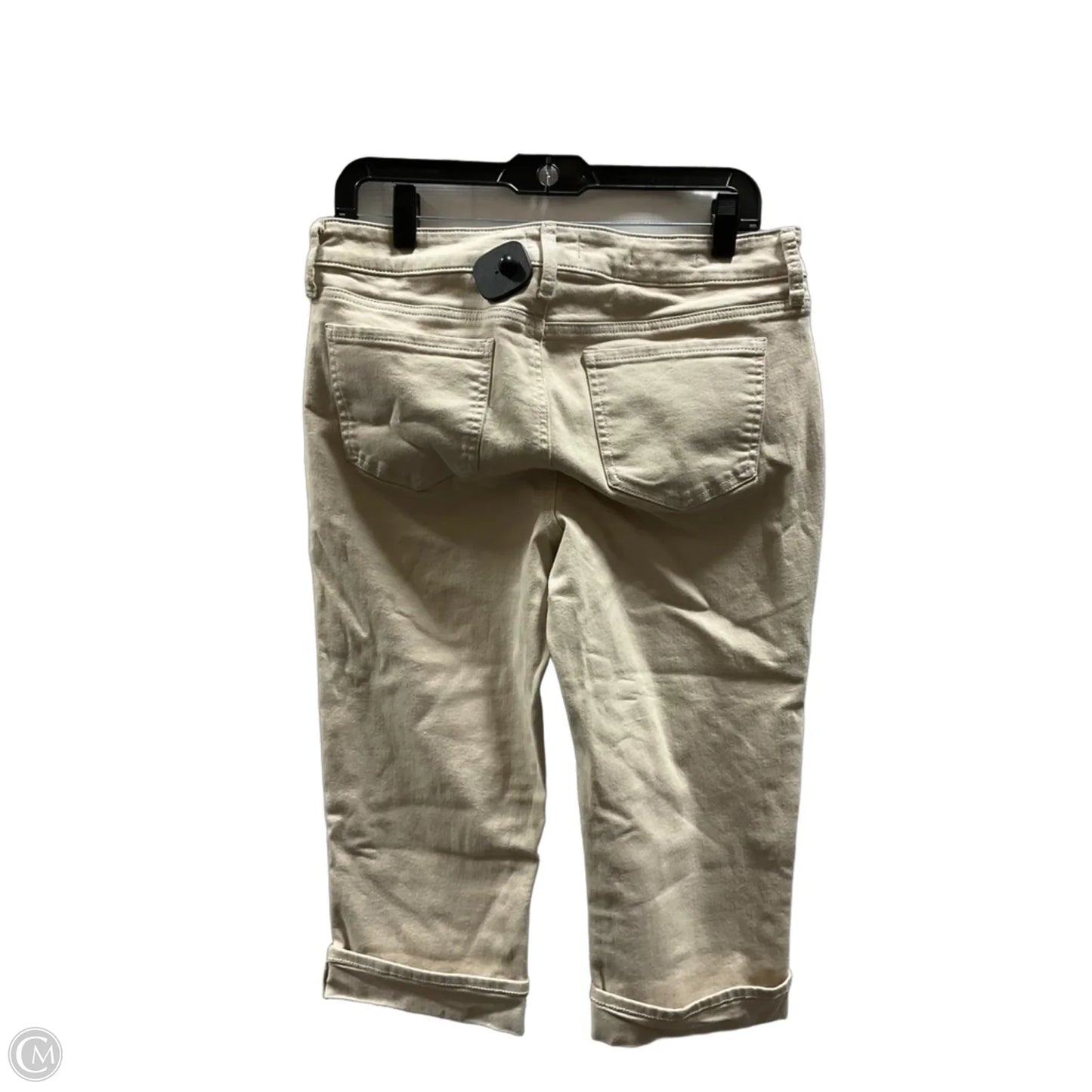 Jeans Cropped By Not Your Daughters Jeans In Tan Denim, Size: 10p