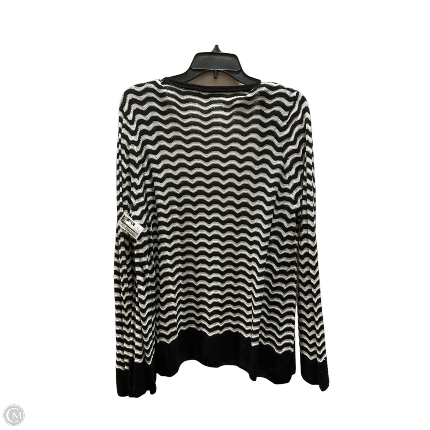 Cardigan By Loft In Black & White, Size: Xxl
