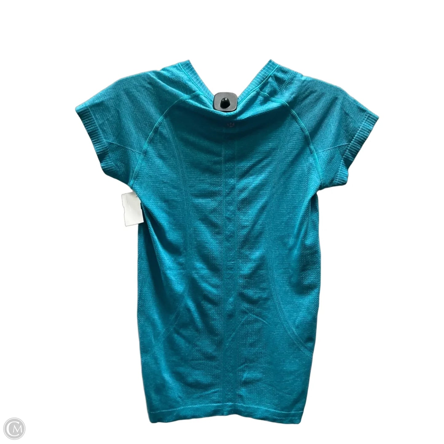 Athletic Top Short Sleeve By Lululemon In Blue, Size: 6