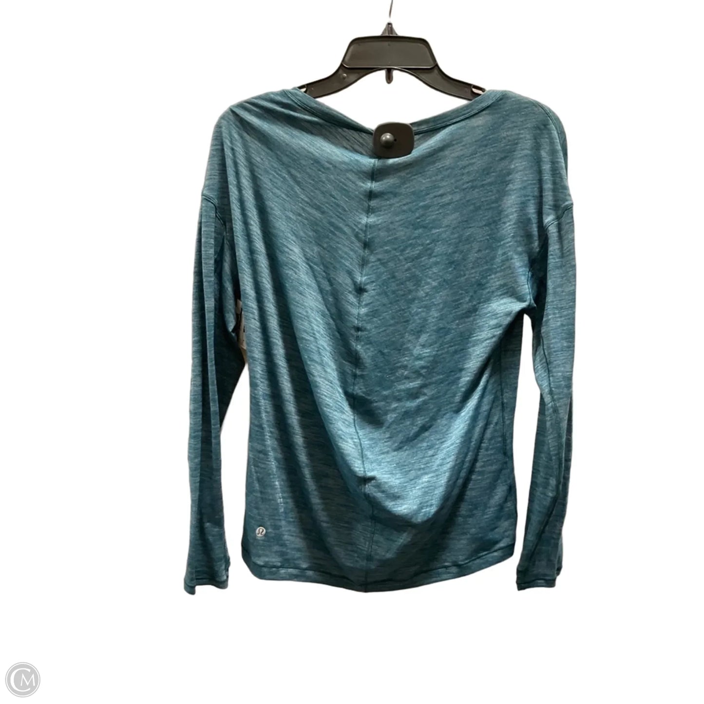 Athletic Top Long Sleeve Crewneck By Lululemon In Blue, Size: 6