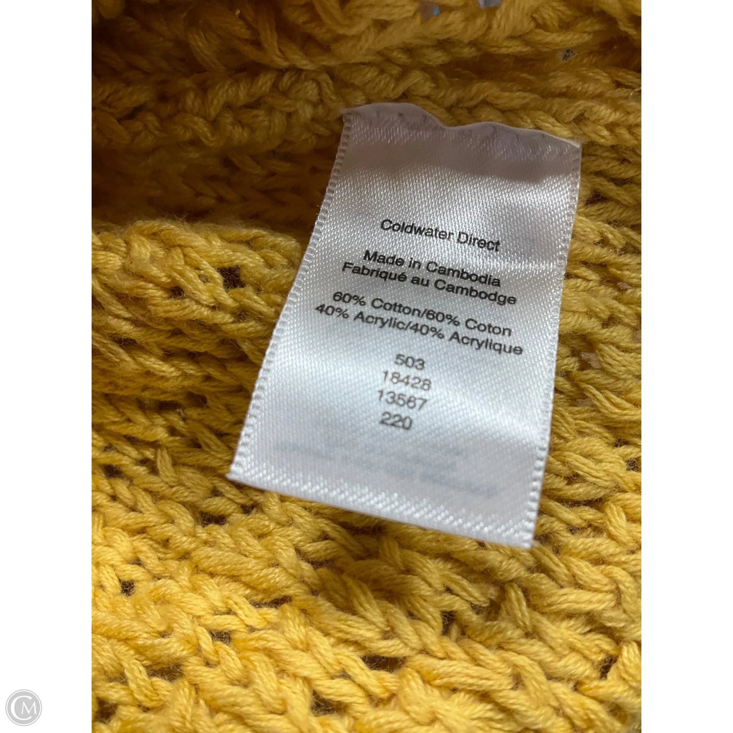 Sweater By Coldwater Creek In Yellow, Size: 1x
