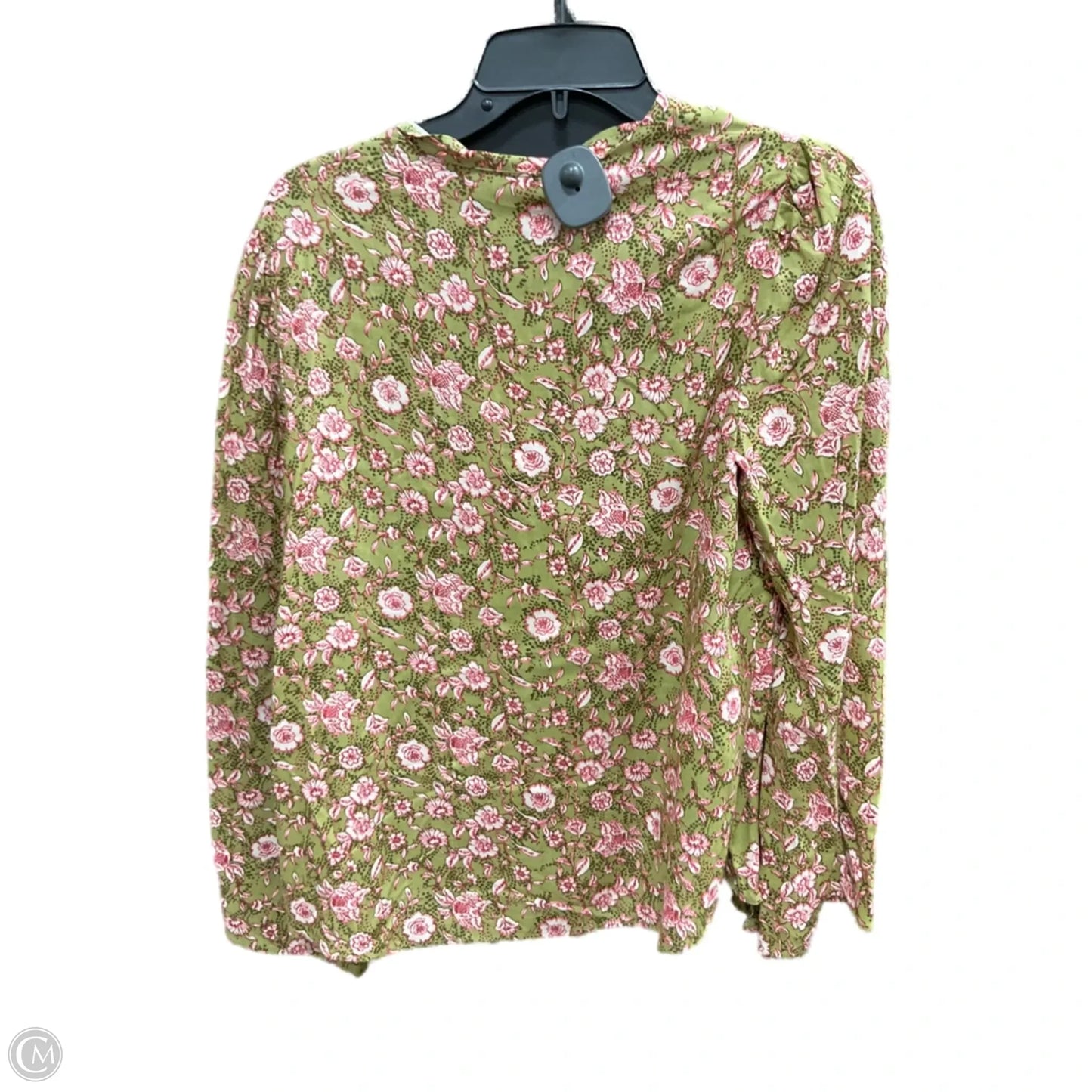 Top Long Sleeve By Jessica Simpson In Green & Pink, Size: S