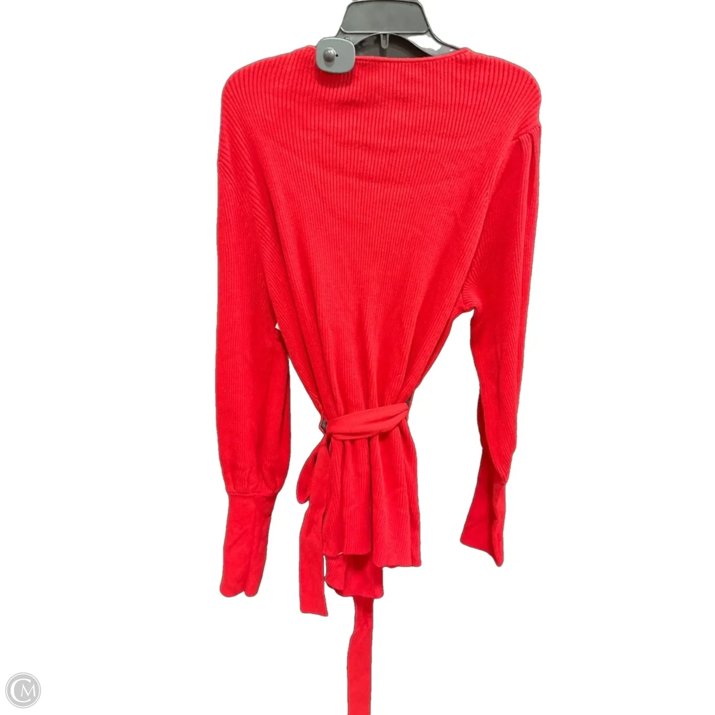 Sweater Cardigan By Cabi In Red, Size: L