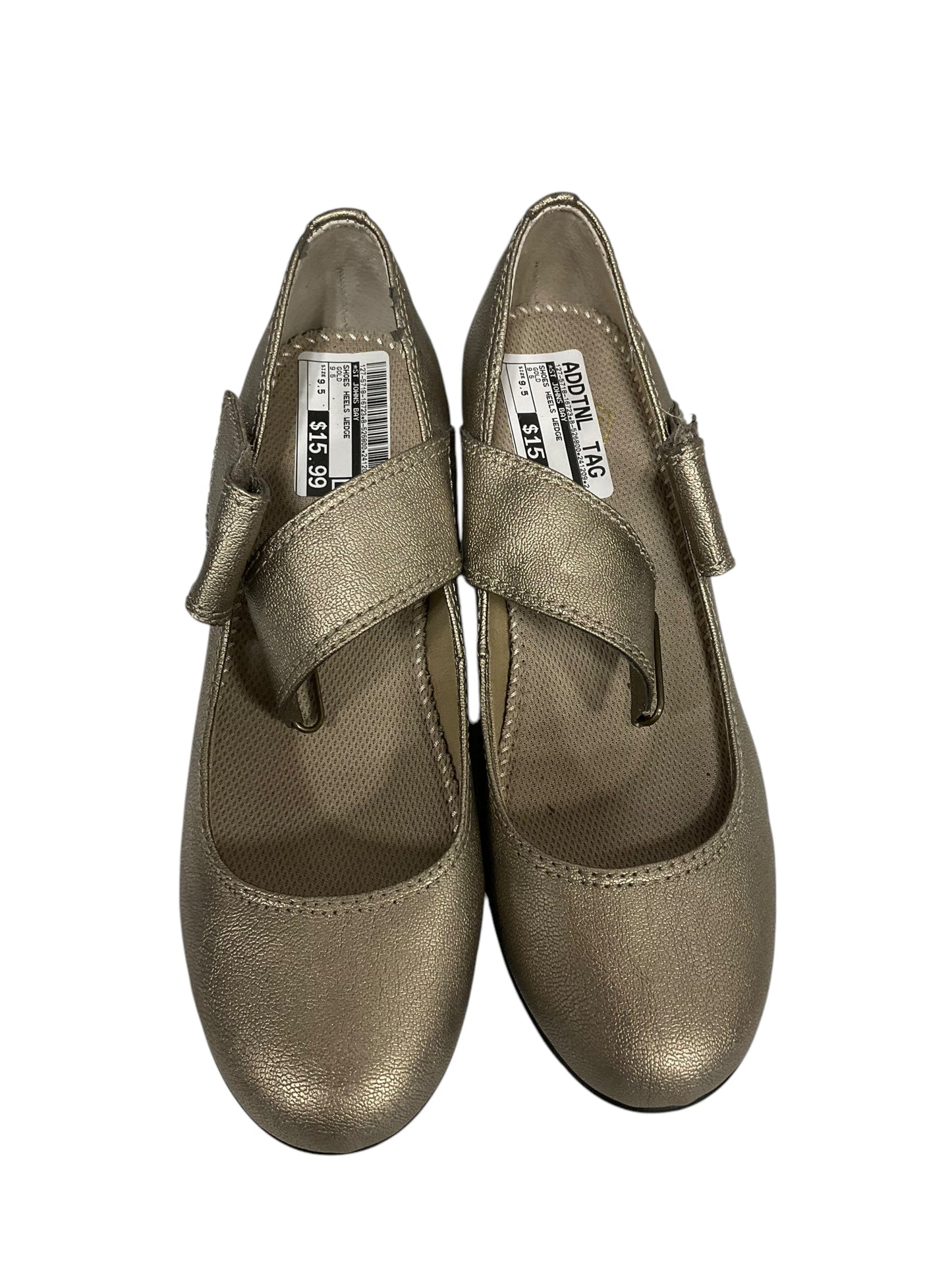 Shoes Heels Wedge By St Johns Bay In Gold, Size: 9.5