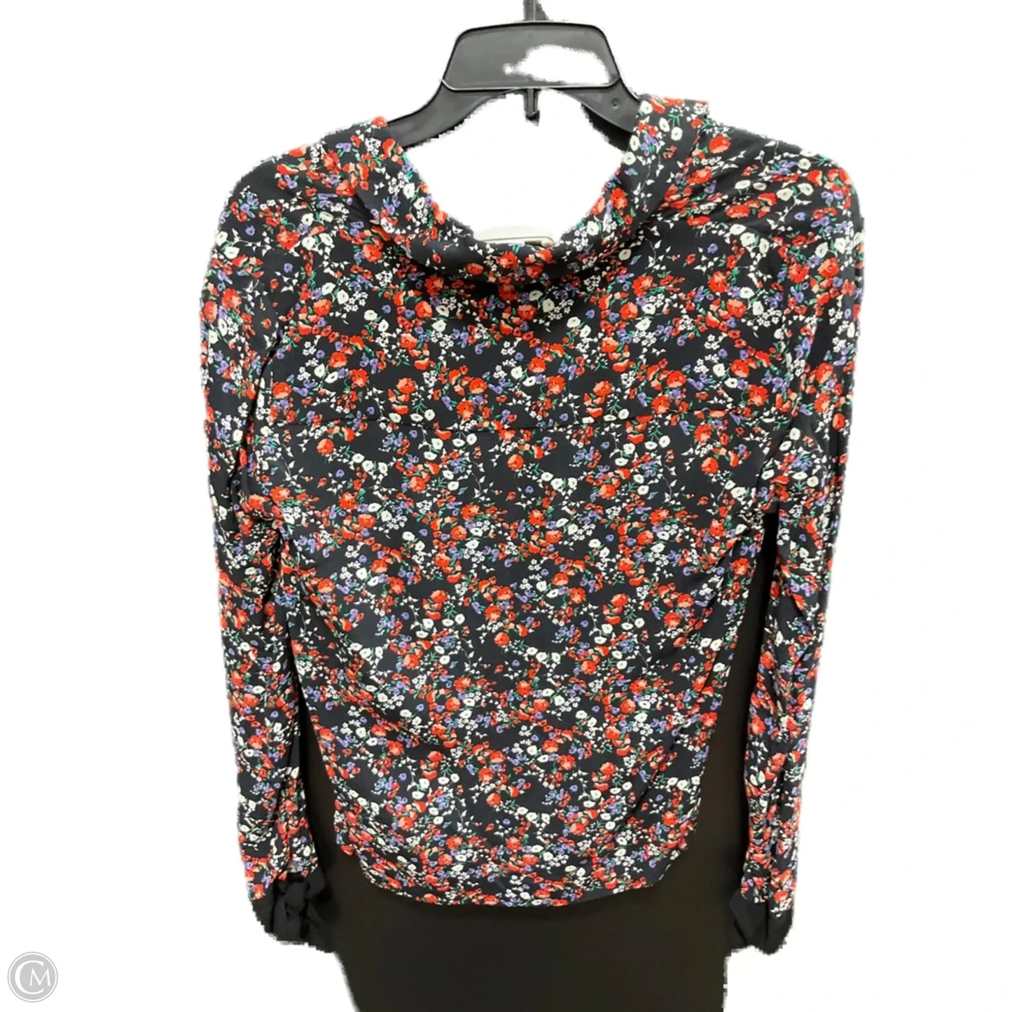 Top Long Sleeve By Zara In Floral Print, Size: S