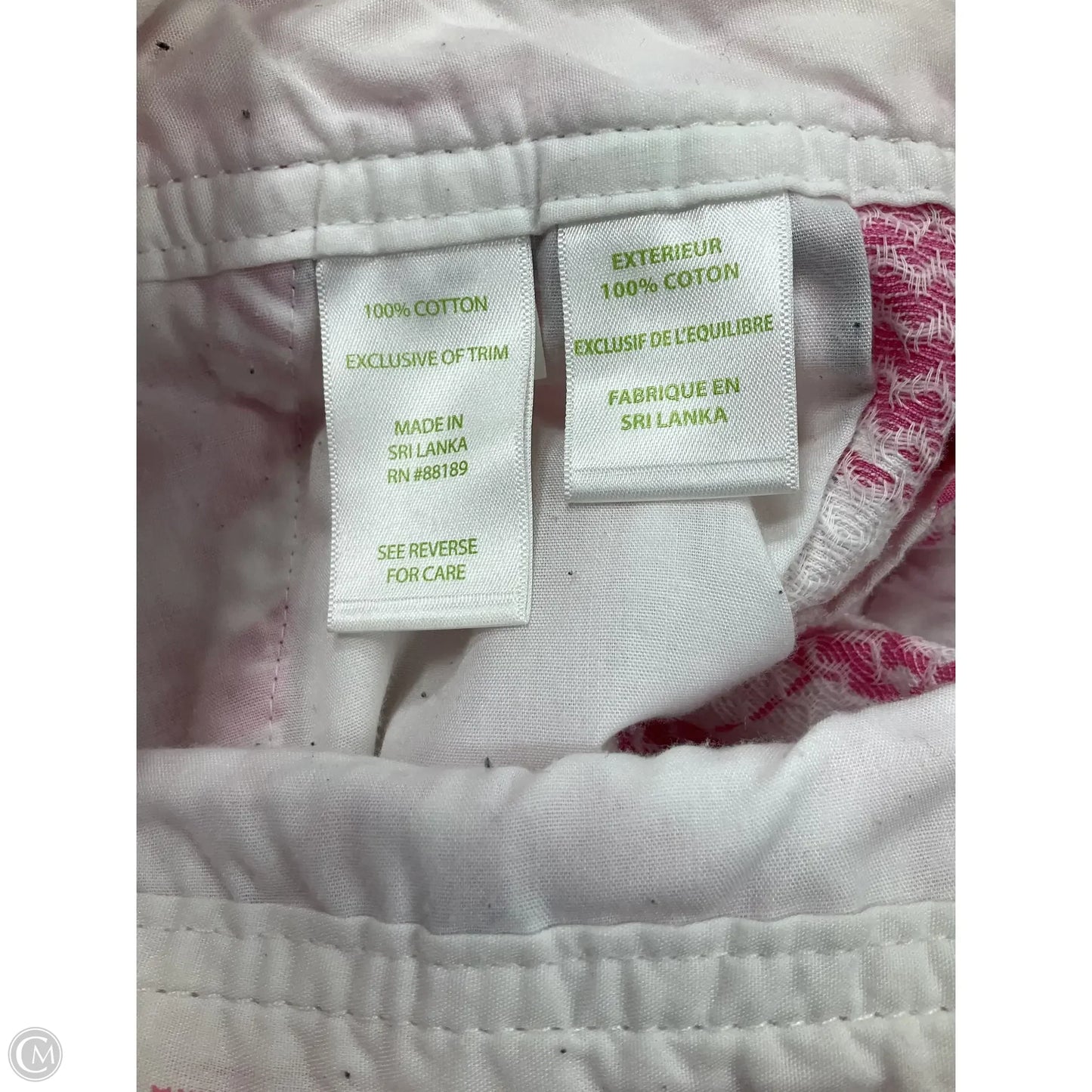 Shorts Designer By Lilly Pulitzer In Pink & White, Size: 0