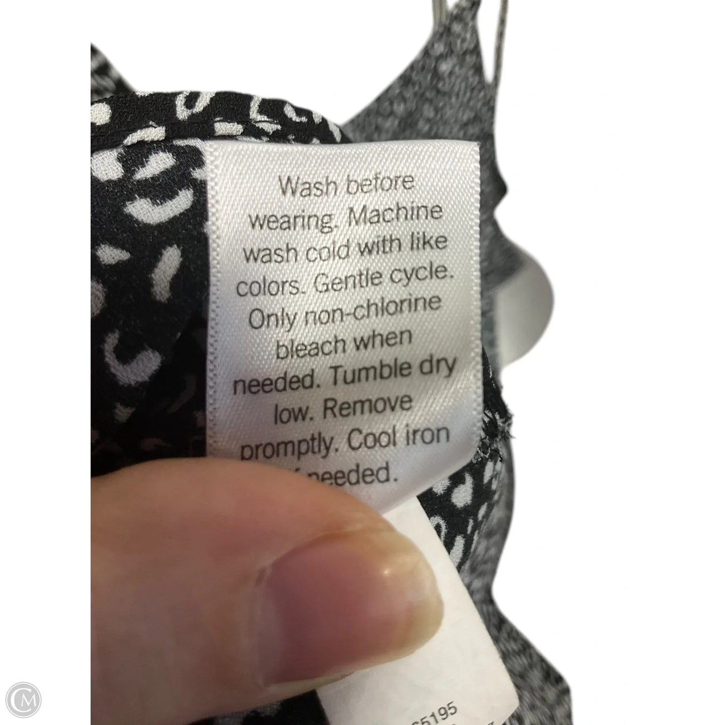 Top Cami By Nine West In Black & White, Size: Xl