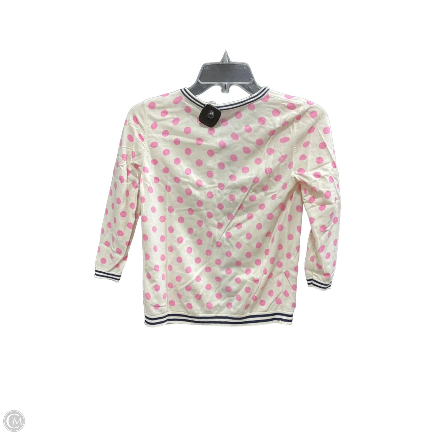 Sweater Cardigan By J. Crew In Polkadot Pattern, Size: Xs