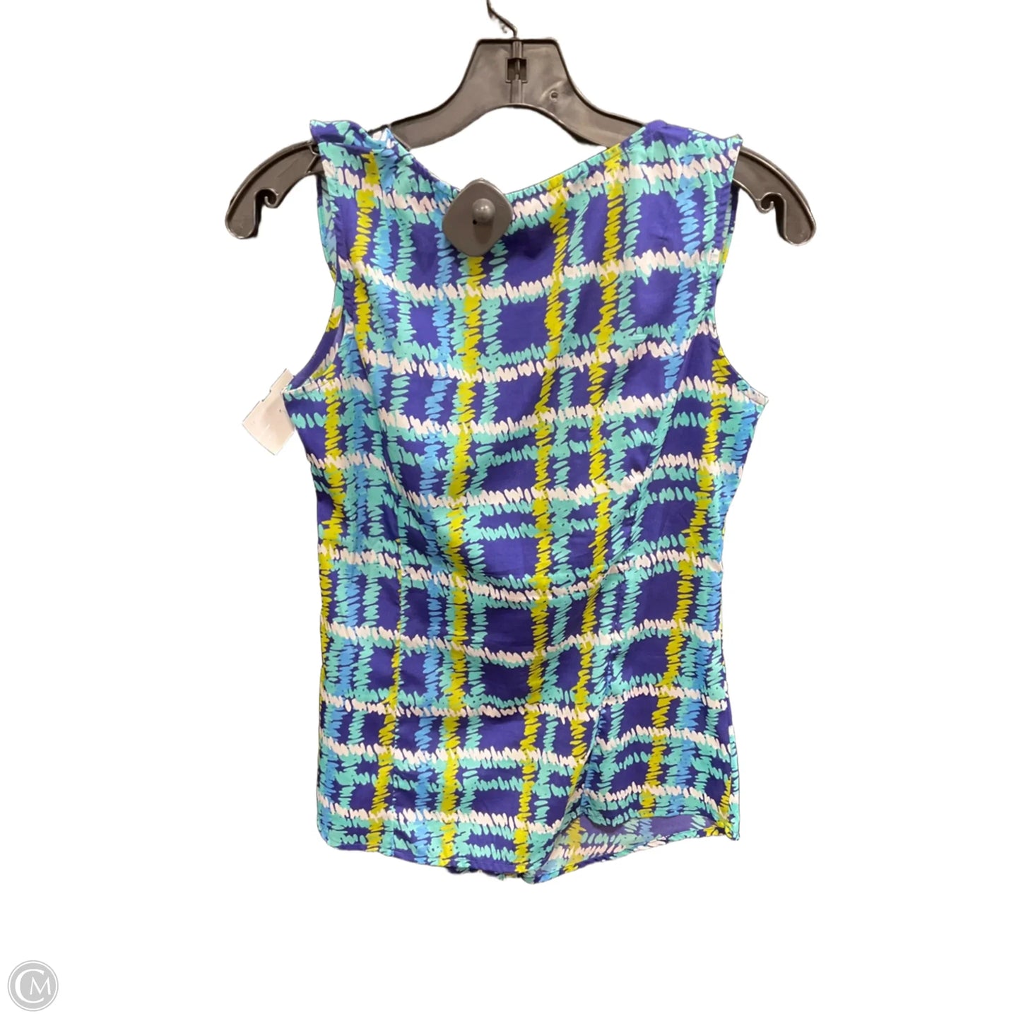 Top Sleeveless By Banana Republic In Blue & Green, Size: Xs