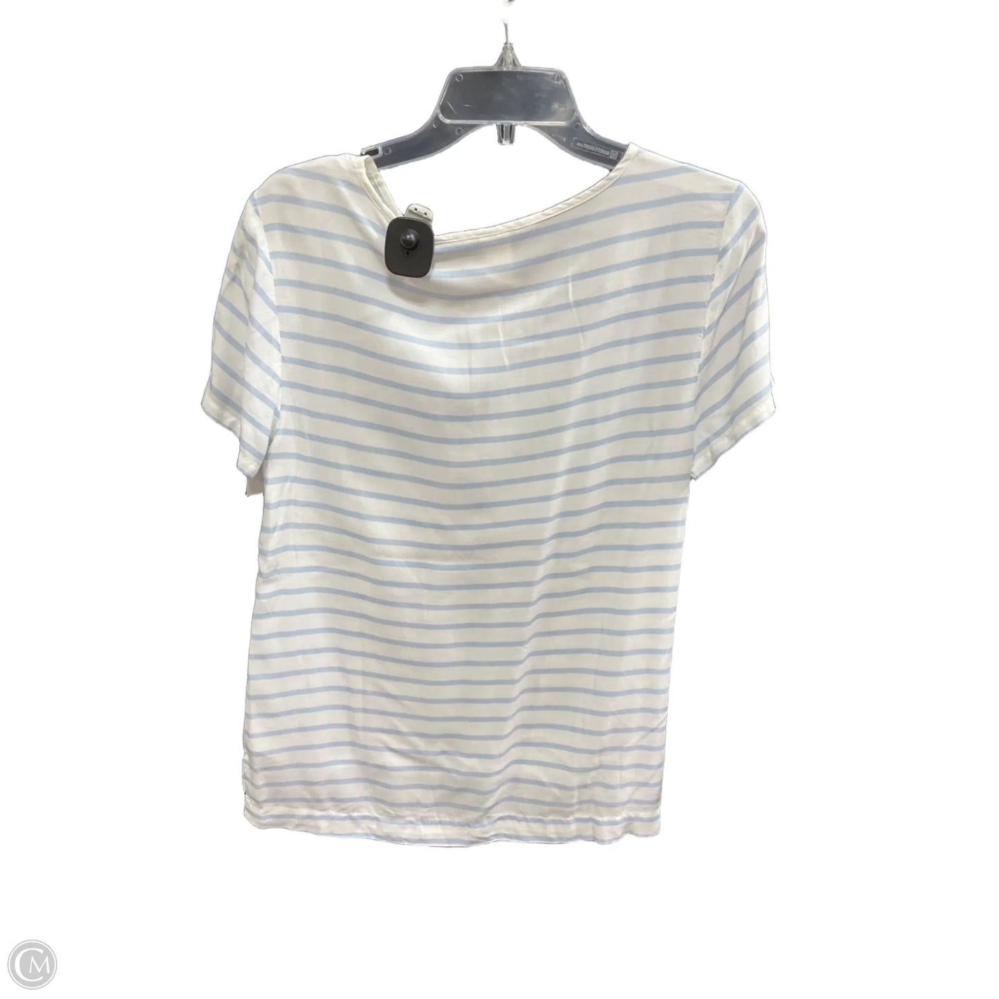 Top Short Sleeve By Logg In Blue & White, Size: 4