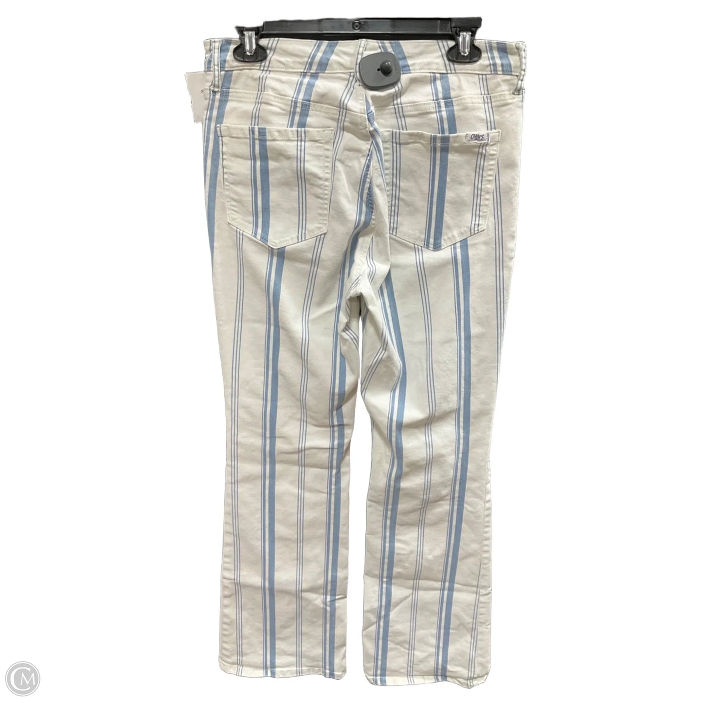 Jeans Boot Cut By Chaps In Blue & Cream, Size: 12