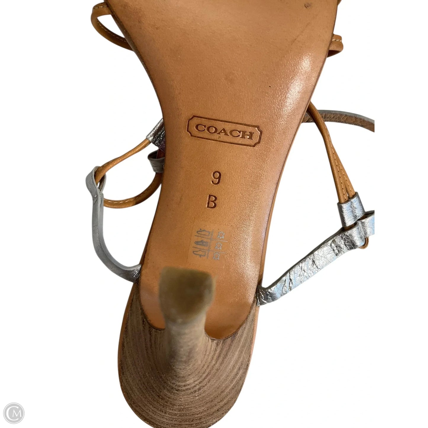 Sandals Designer By Coach In Tan, Size: 9