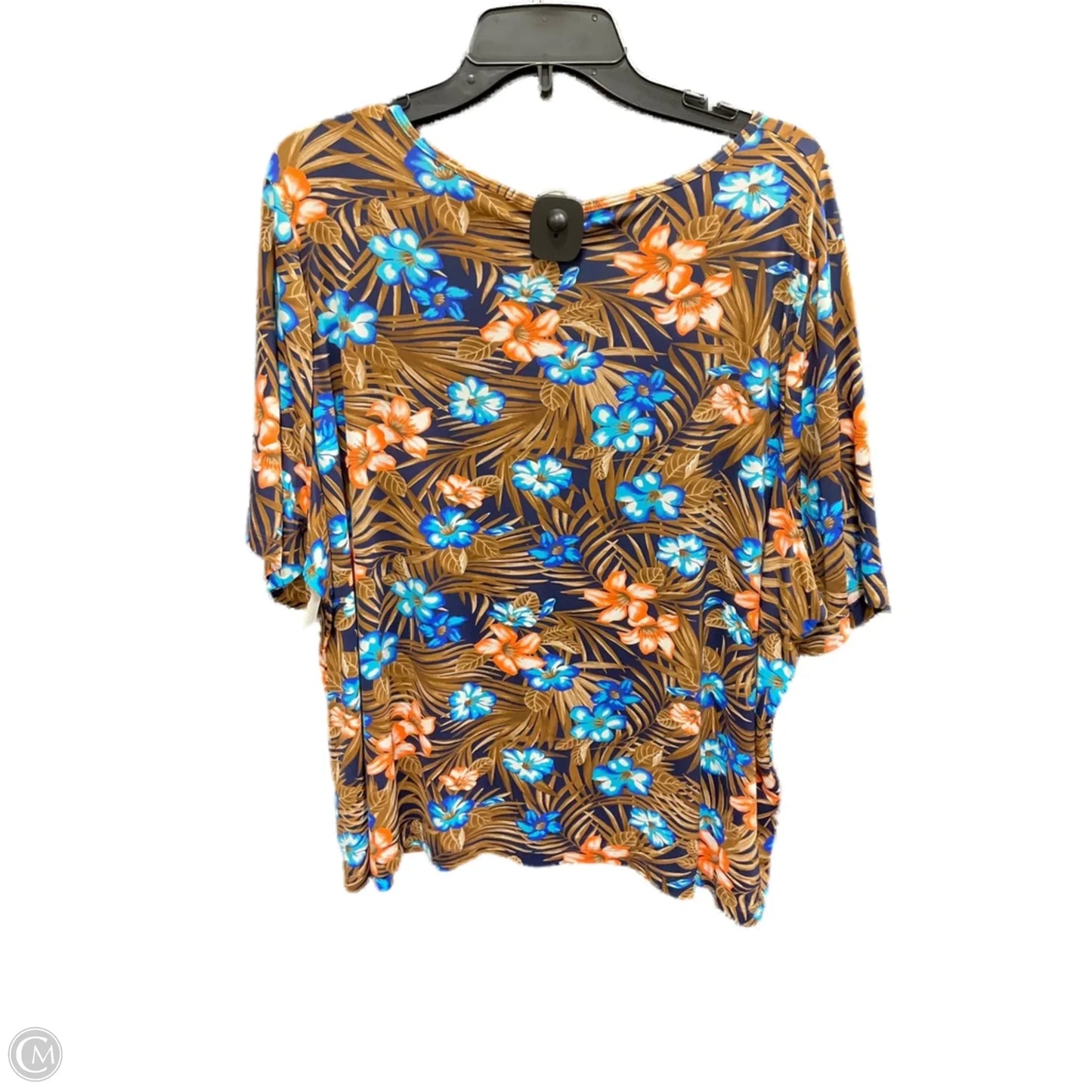 Swimsuit Top By Lands End In Blue & Brown, Size: 3x