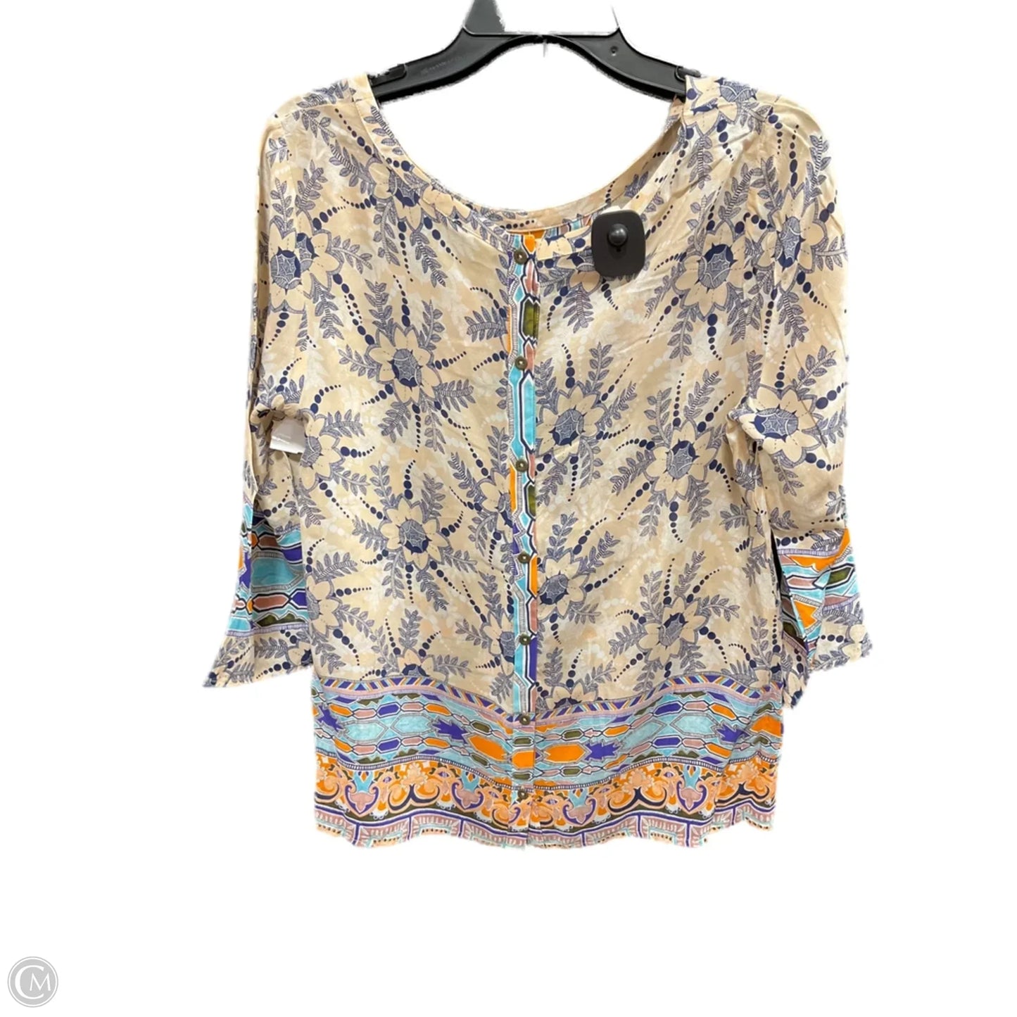 Top Long Sleeve By Maeve In Multi-colored, Size: 10