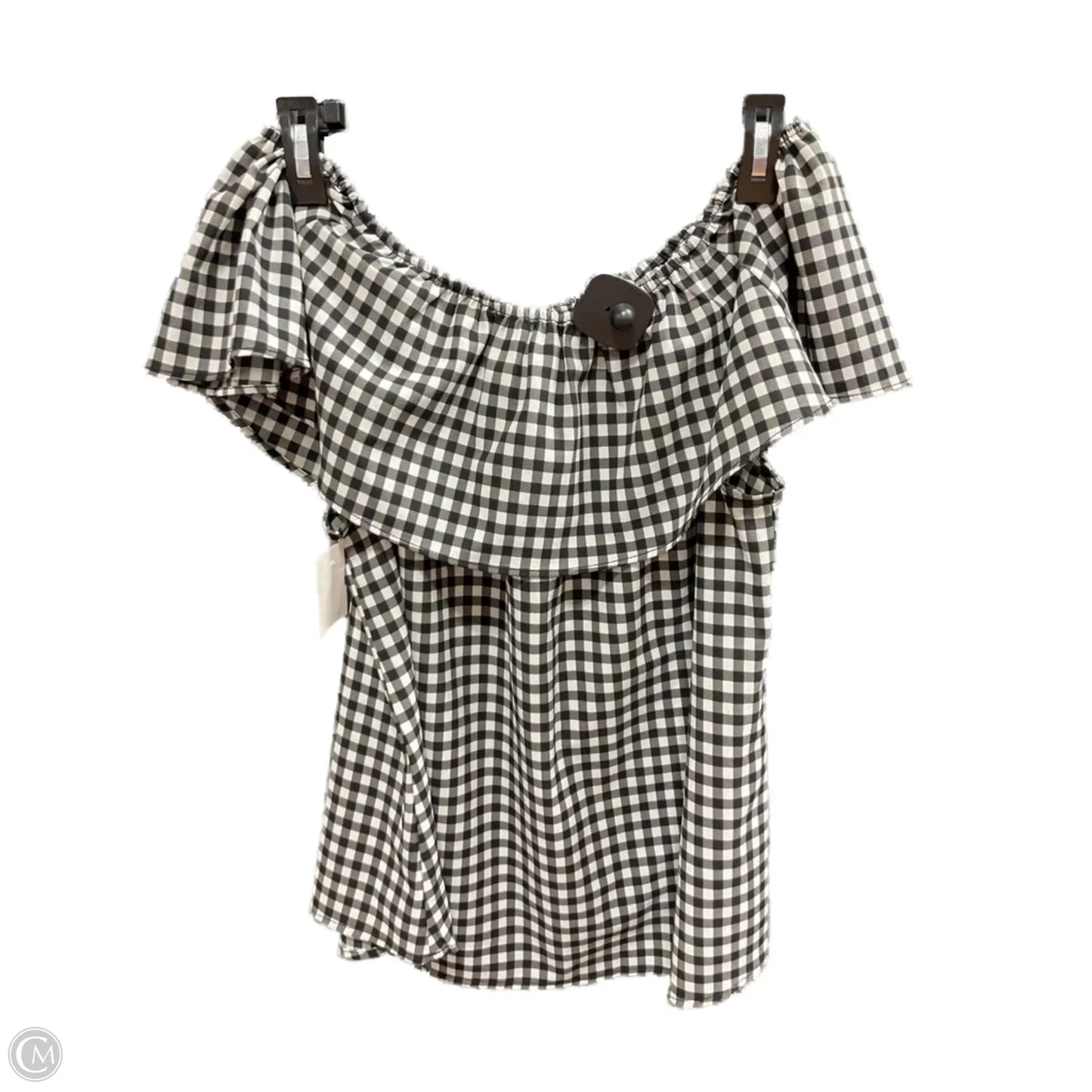 Top Short Sleeve By Sanctuary In Black & White, Size: S