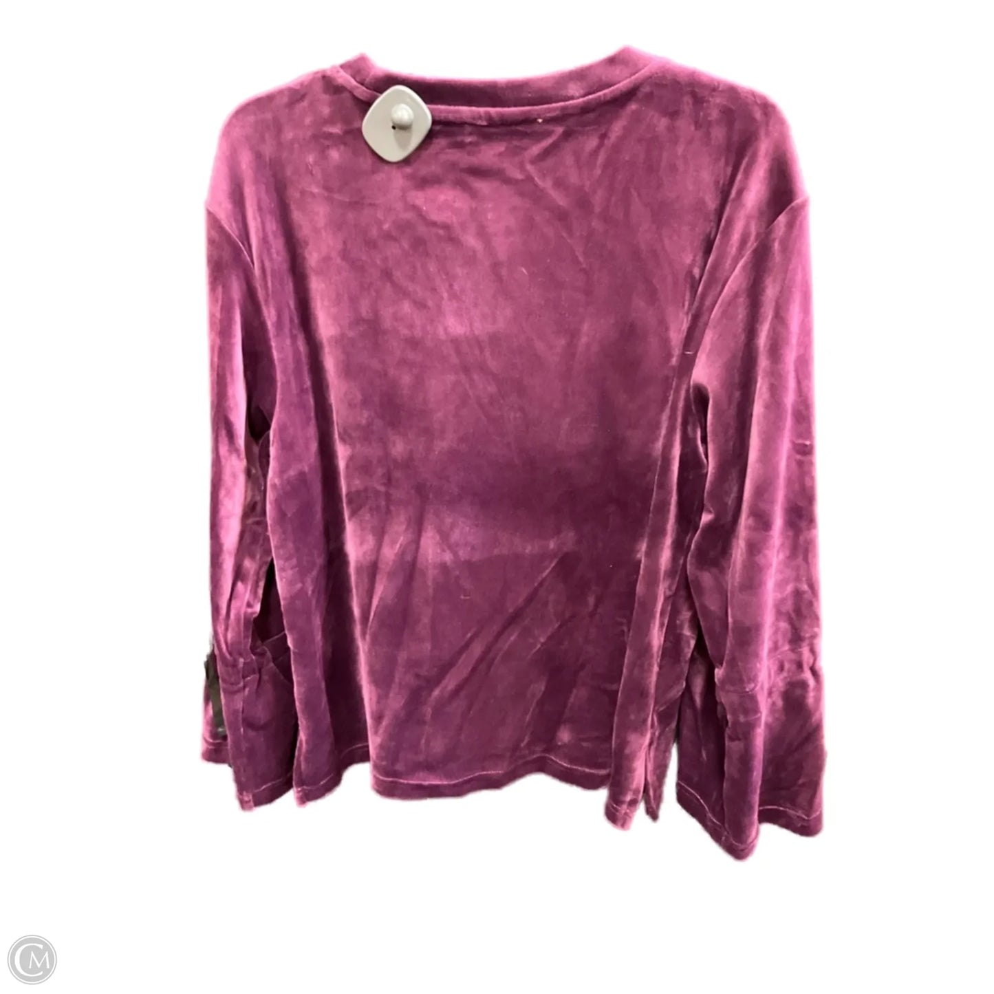 Top Long Sleeve By Philosophy In Purple, Size: M
