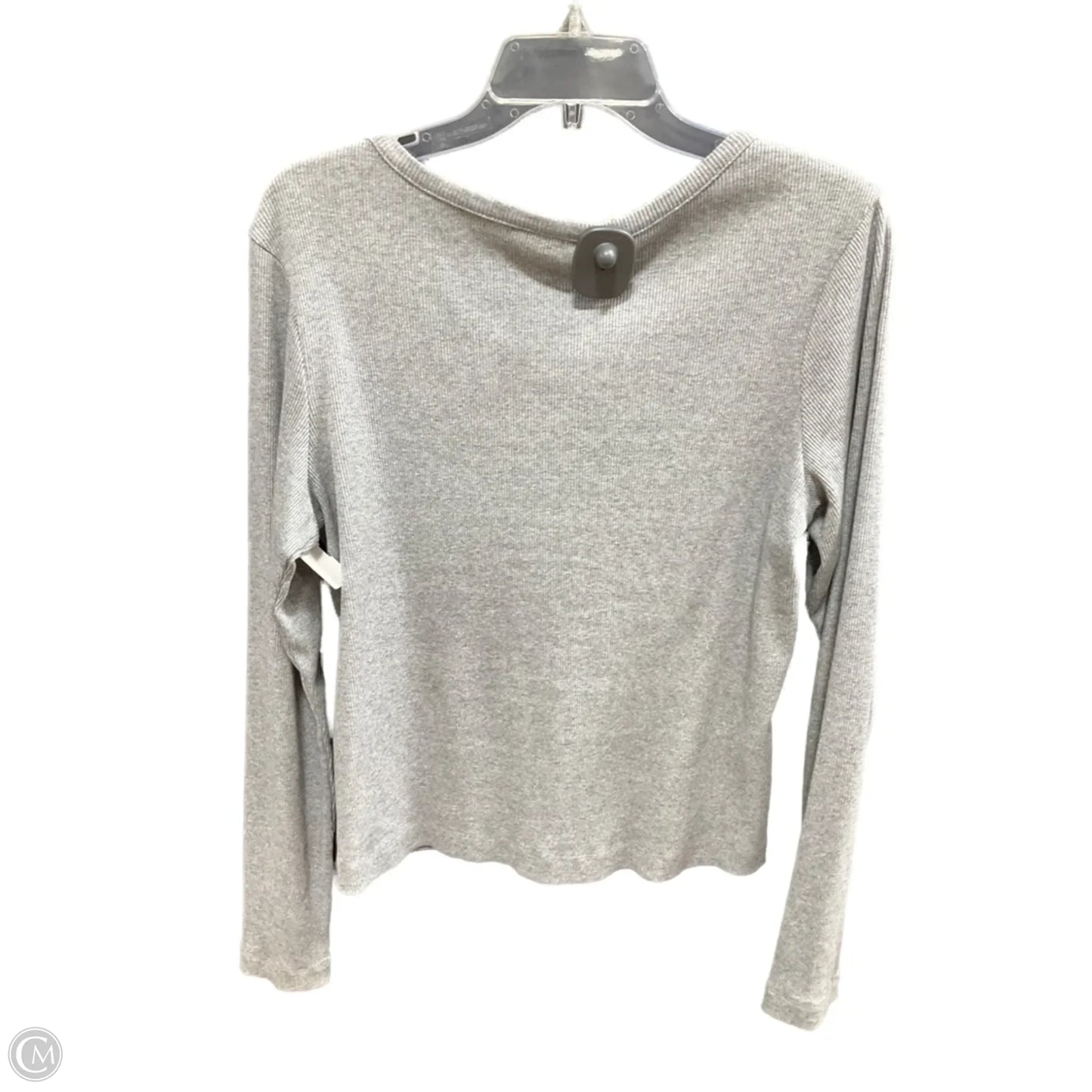 Top Long Sleeve Basic By Universal Standard In Grey, Size: L