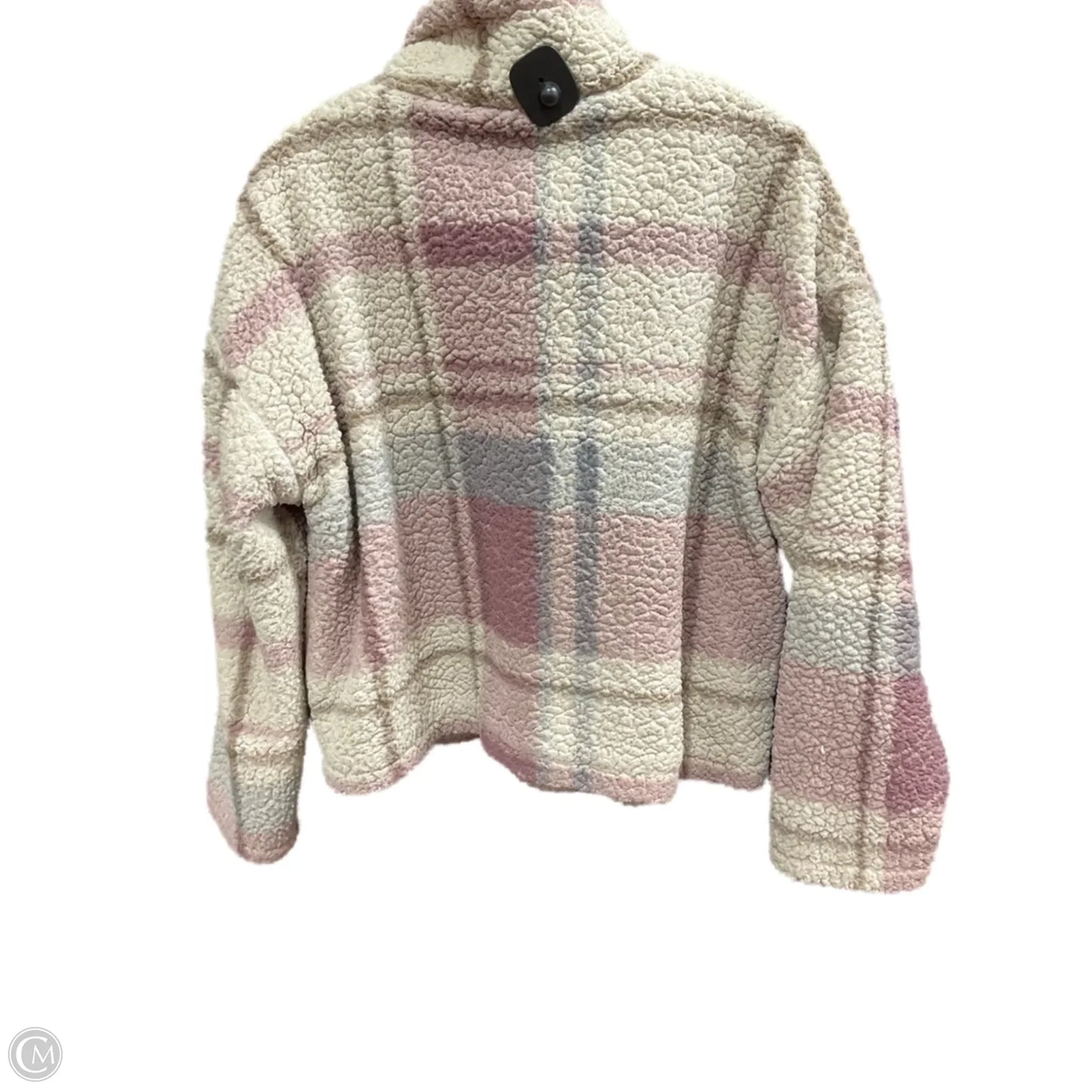 Jacket Fleece By Thread And Supply In Cream & Purple, Size: M