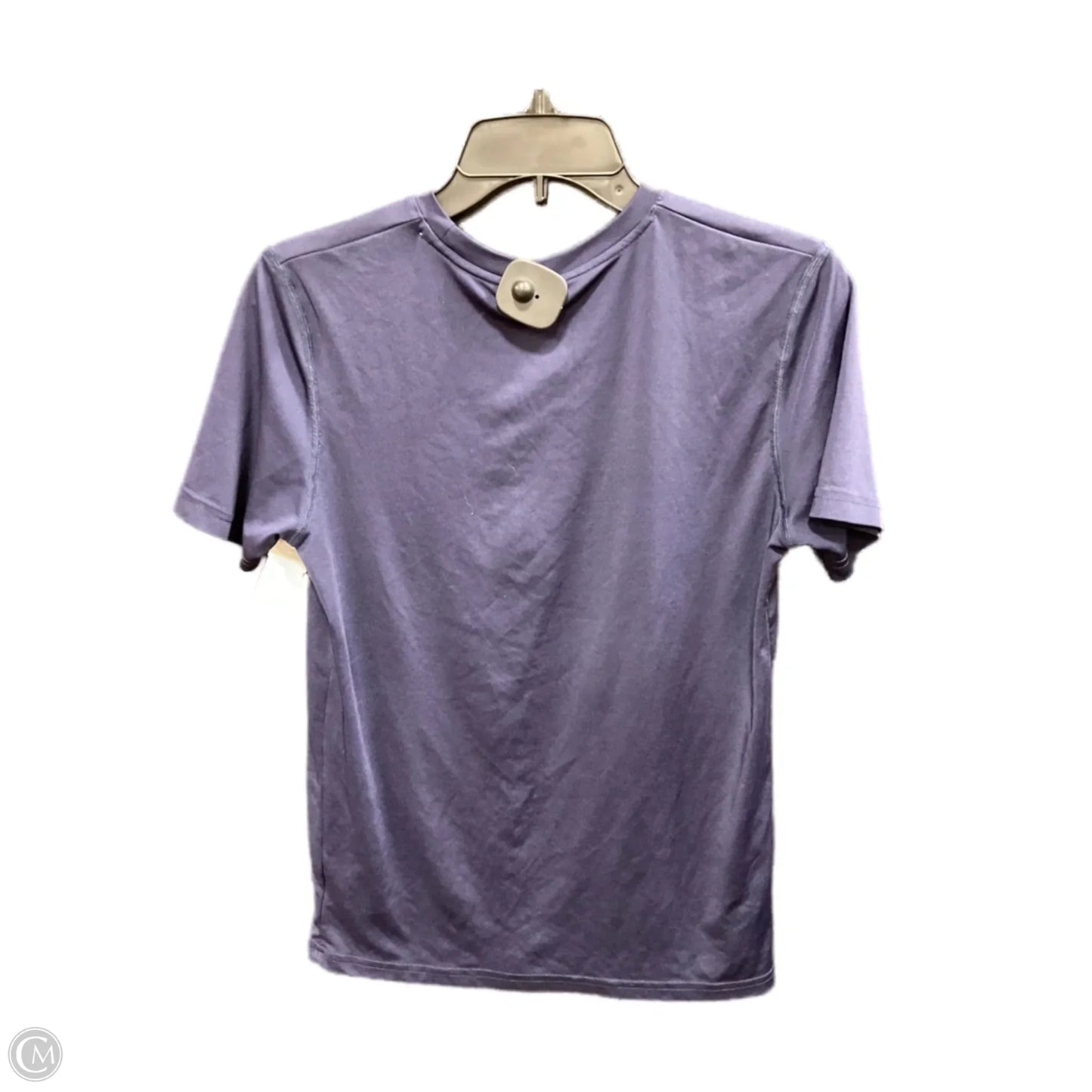 Athletic Top Short Sleeve By Adidas In Blue & Orange, Size: L