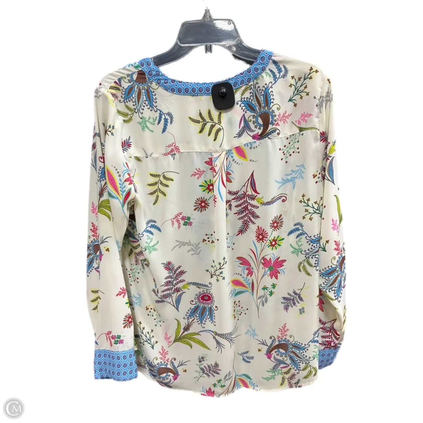Top Long Sleeve By Talbots In Floral Print, Size: 1x